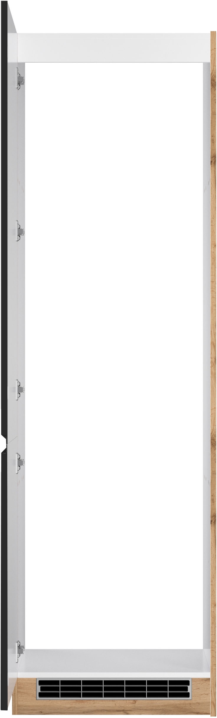 KOCHSTATION Kühlumbauschrank »KS-Virginia,neu in verbesserter Ausführung« Stauraum, Softclose,  Breite 60 cm, Höhe 200 cm, Nische für Kühlschrank B/H/T: 56/178/55 cm