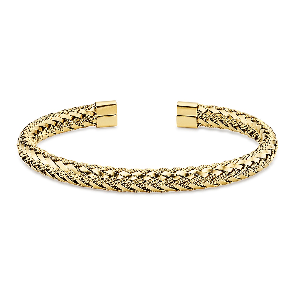 Firetti Armspange »Schmuck Geschenk Edelstahlarmband in geflochtener Optik«