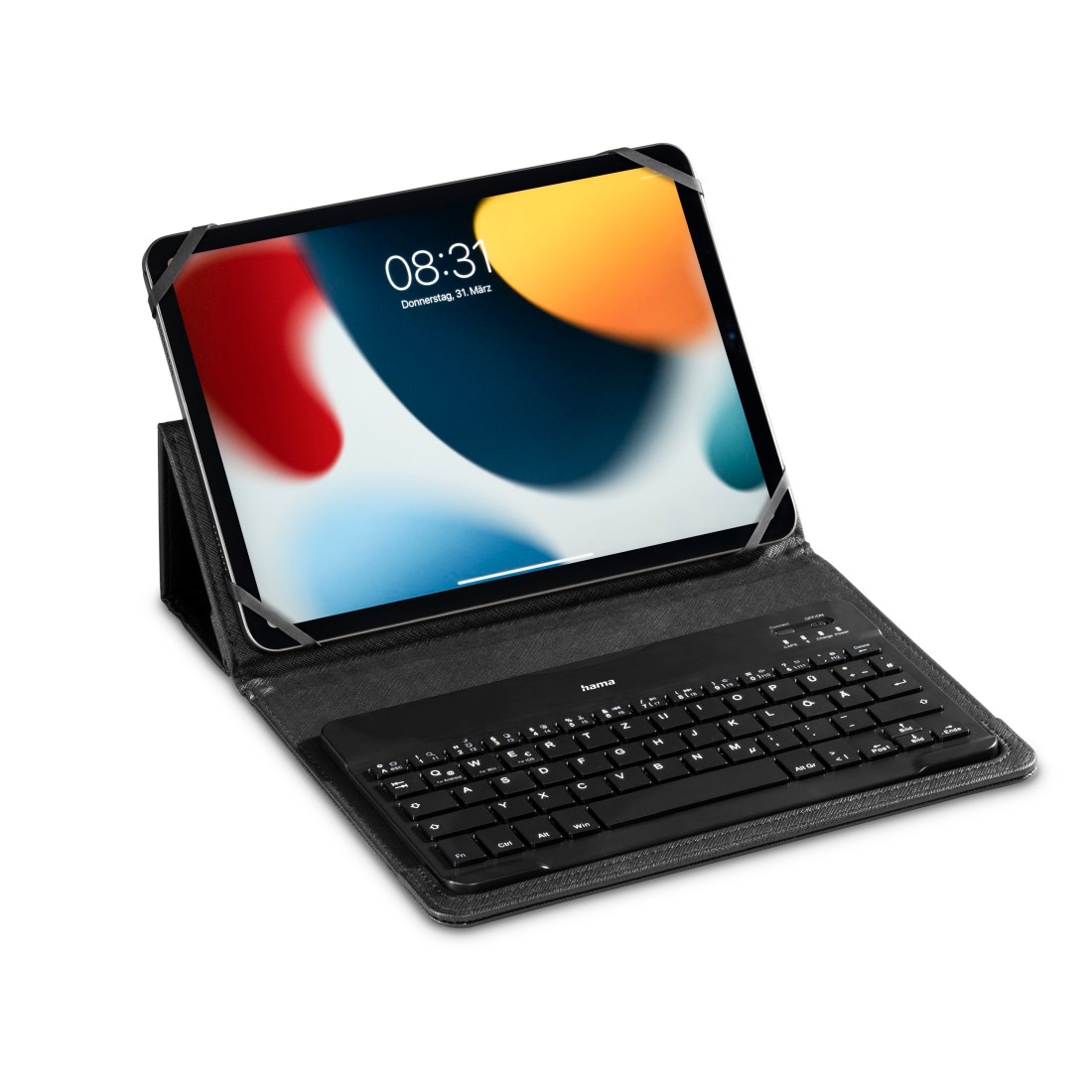 Hama Wireless-Tastatur »Bluetooth® Tastatur mit Tablet Tasche, universal 7" bis 11", schwarz«, (Schutzhülle-Funktionstasten)