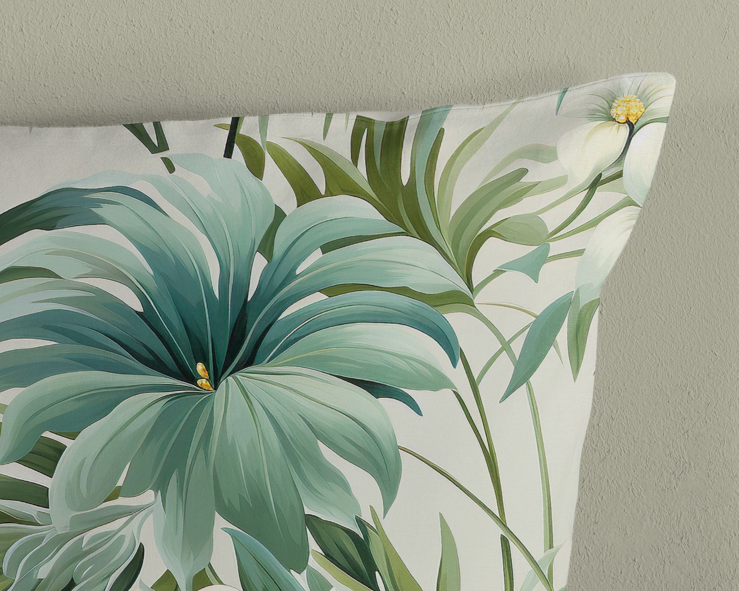 PURE luxury collection Wendebettwäsche »Virna«, Mikrofaser, Pflegeleicht, Weich, Reißverschluss, Wendeoptik, Blätter