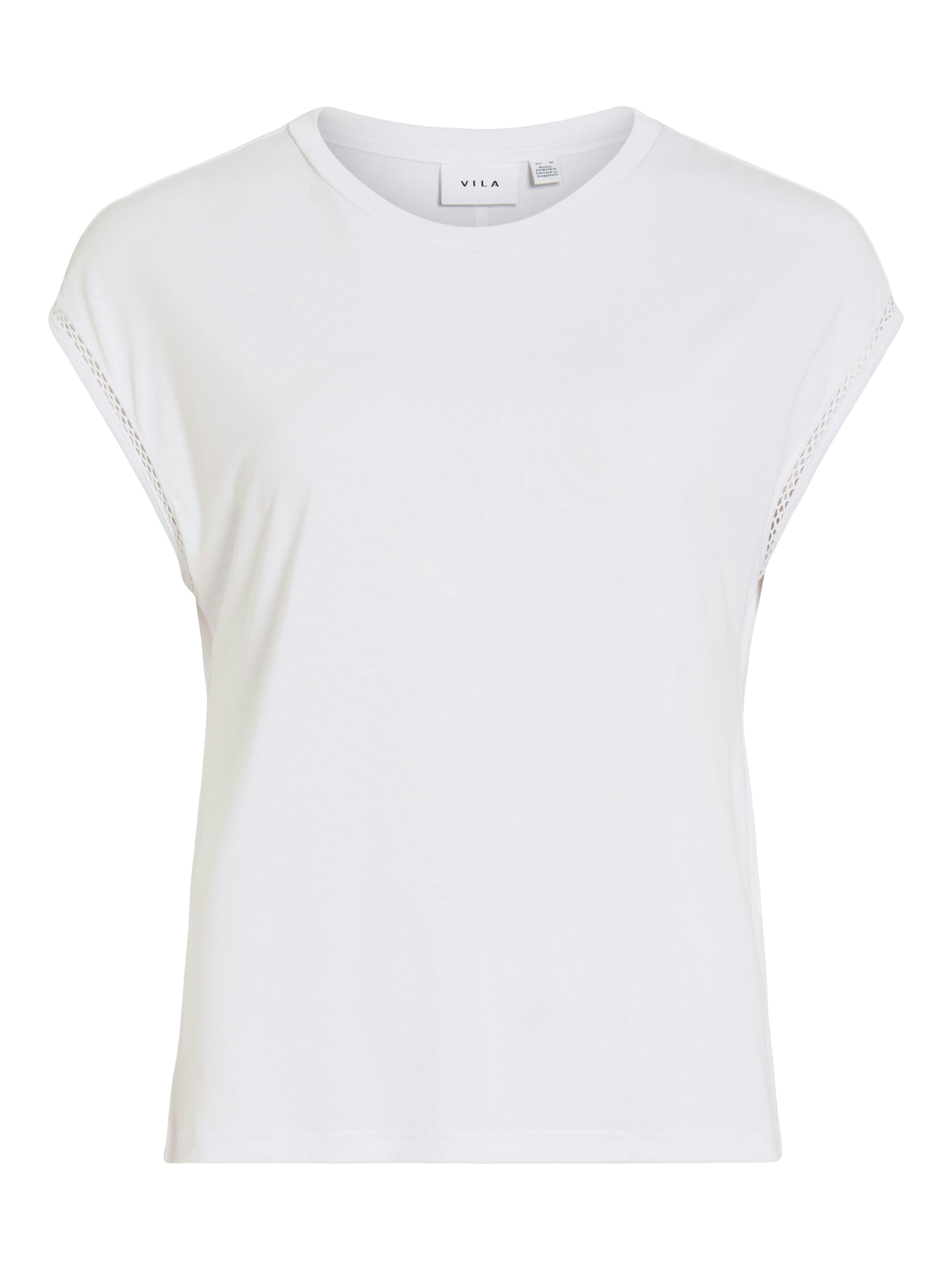 Vila Kurzarmshirt »VIMODALA C/S O-NECK DETAIL TOP - NOOS«