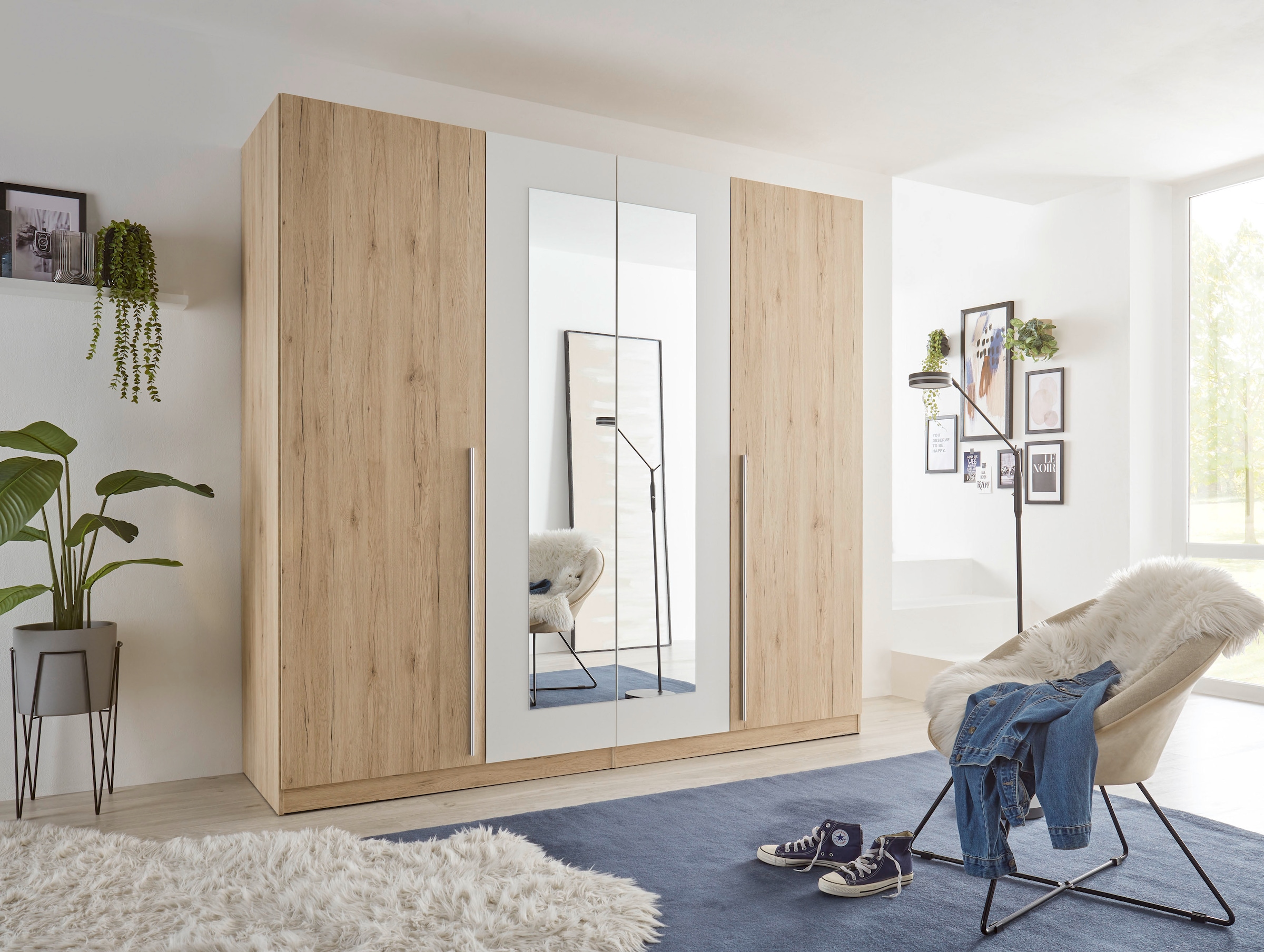 Schlafkontor Drehtürenschrank »Cano Kleiderschrank, Drehtürenschrank« Spiegeltüren