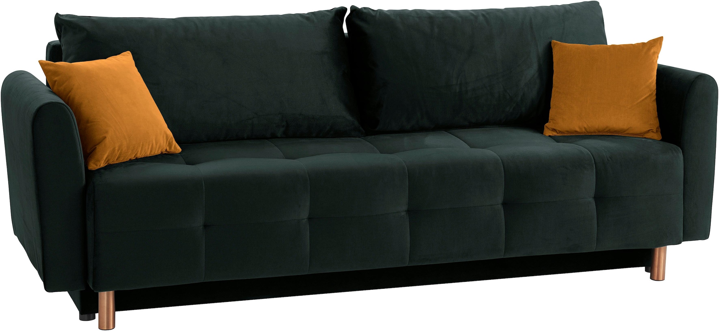 INOSIGN Schlafsofa »Nordic« mit Federkern und Metallbeinen, Steppung im Sitzbereich