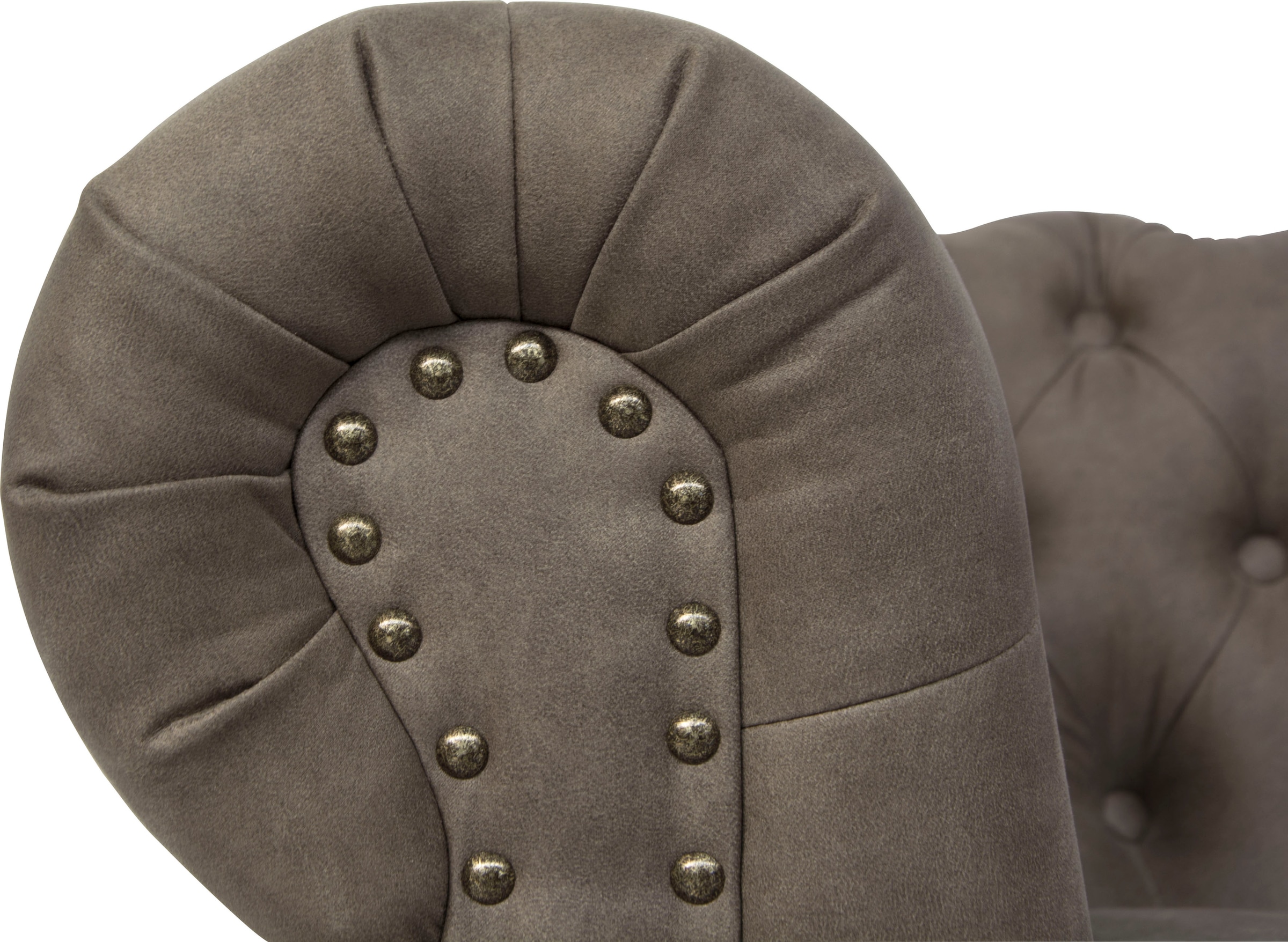 Home affaire Chesterfield-Sofa »Aarburg« aufwändige Knopfheftung und Ziernägel im Chesterfield-Design