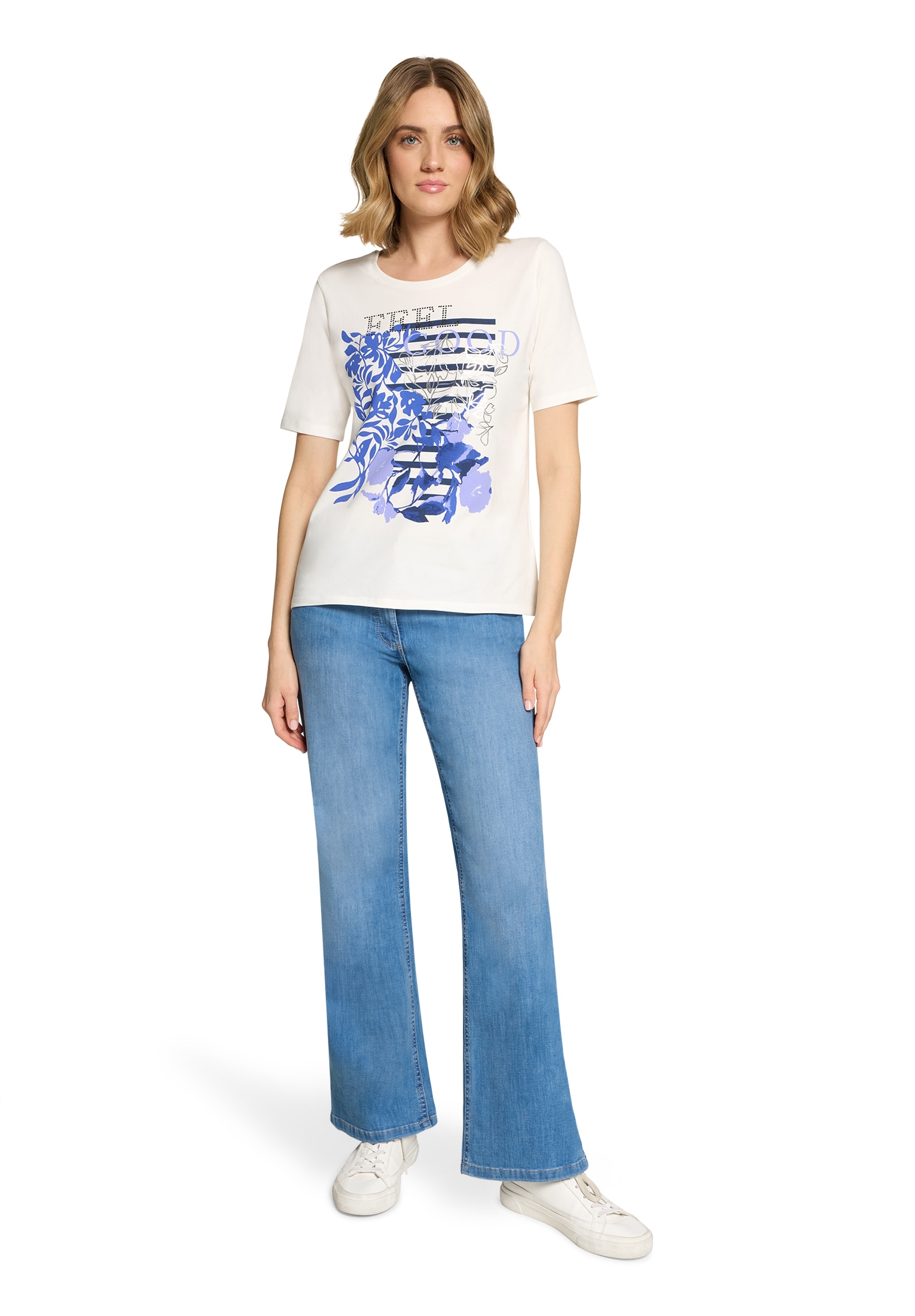 Betty Barclay Rundhalsshirt »Basic Shirt mit Placement«