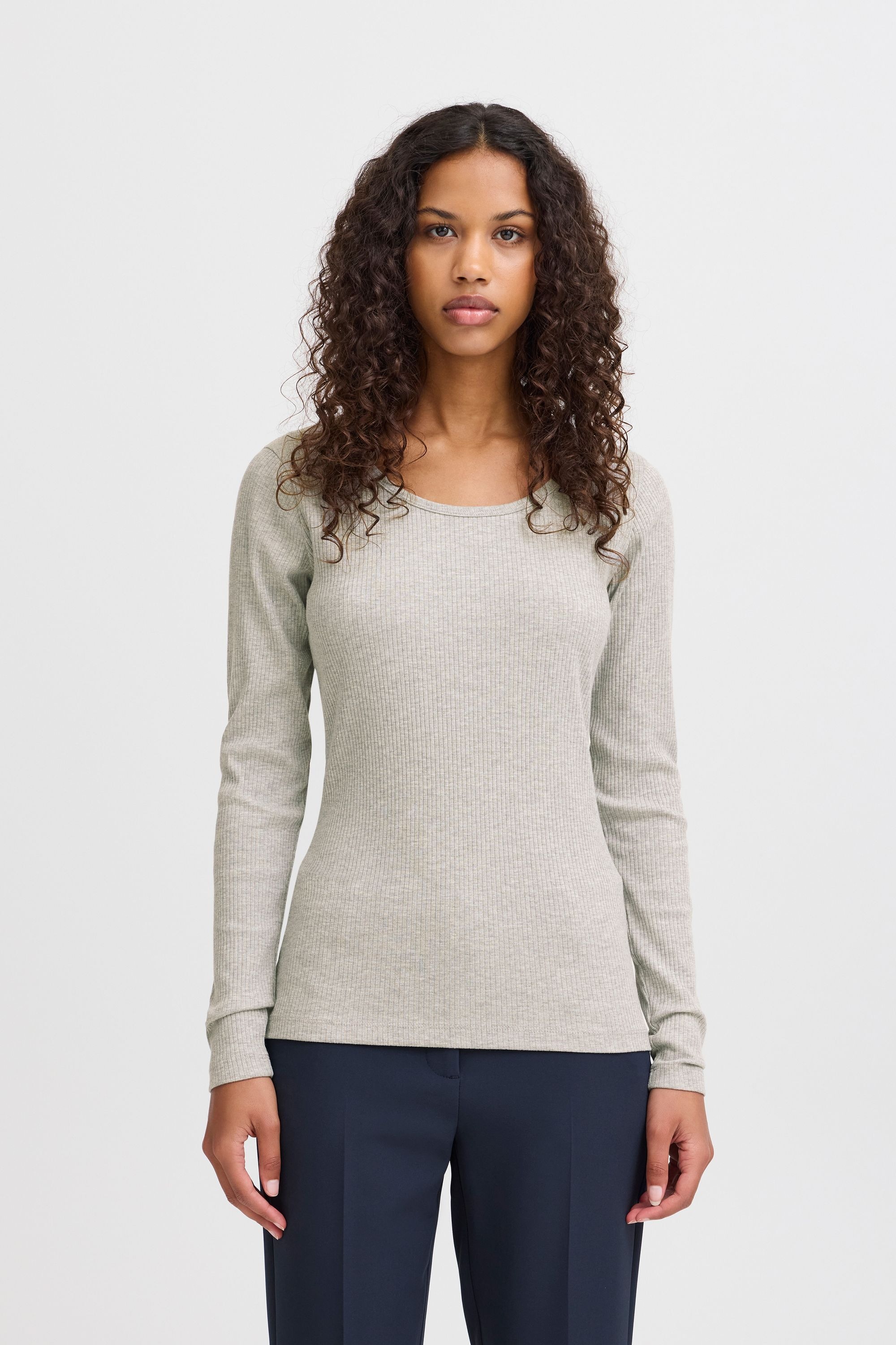 Ichi Sweatshirt »Langarmshirt IHPALMER RIB LS«