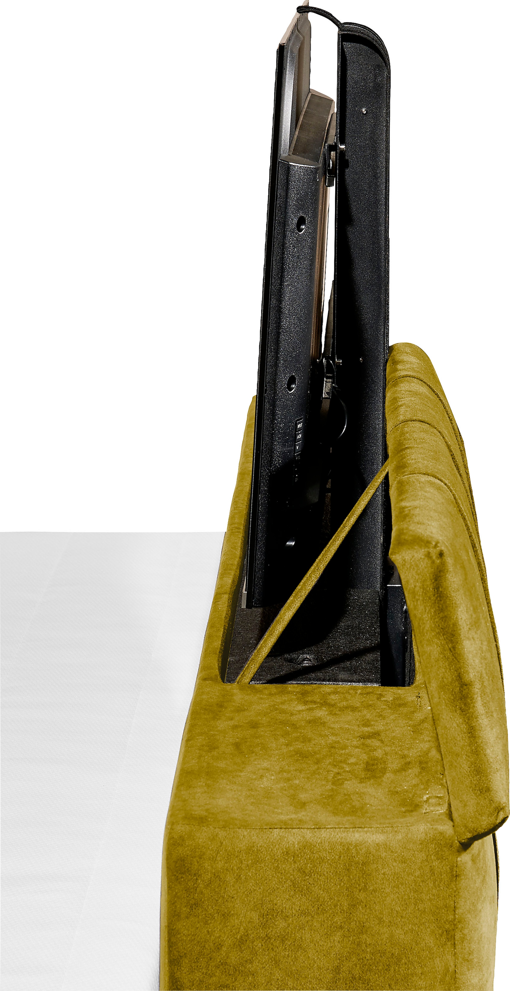 set one by Musterring Boxspringbett »Richmond« versenkbarer TV- Halterung mit Fernbedienung