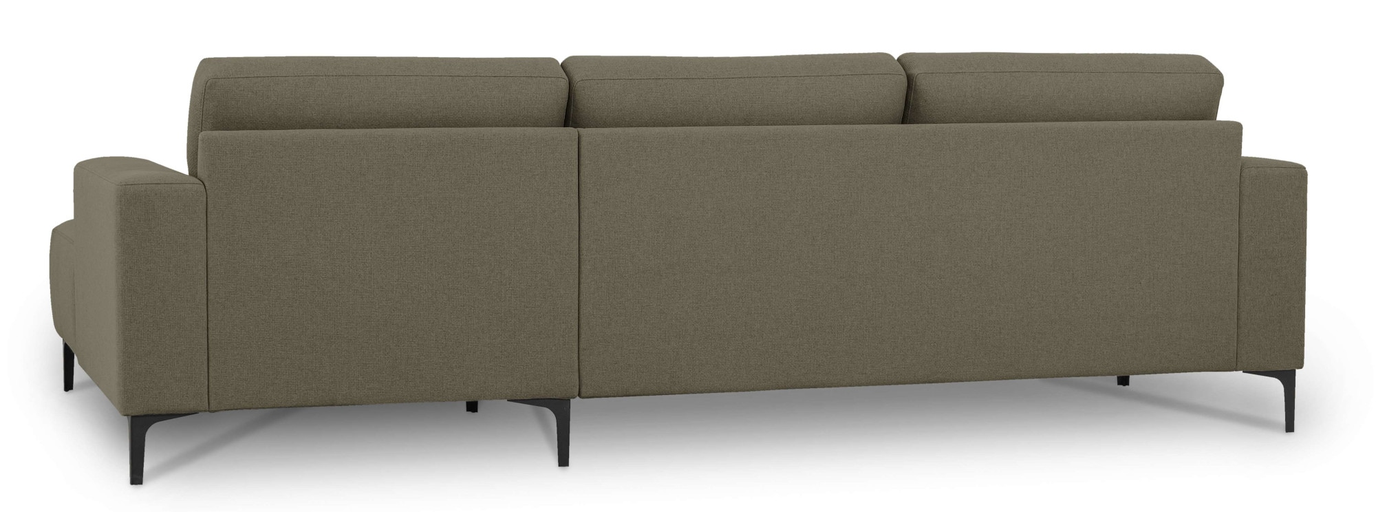 Home affaire Ecksofa »Tournon, L-Form, Breite 262 cm, Webstoff, Chenille« Designsofa im nordischen Stil, Wellenunterfederung, Metallfüße