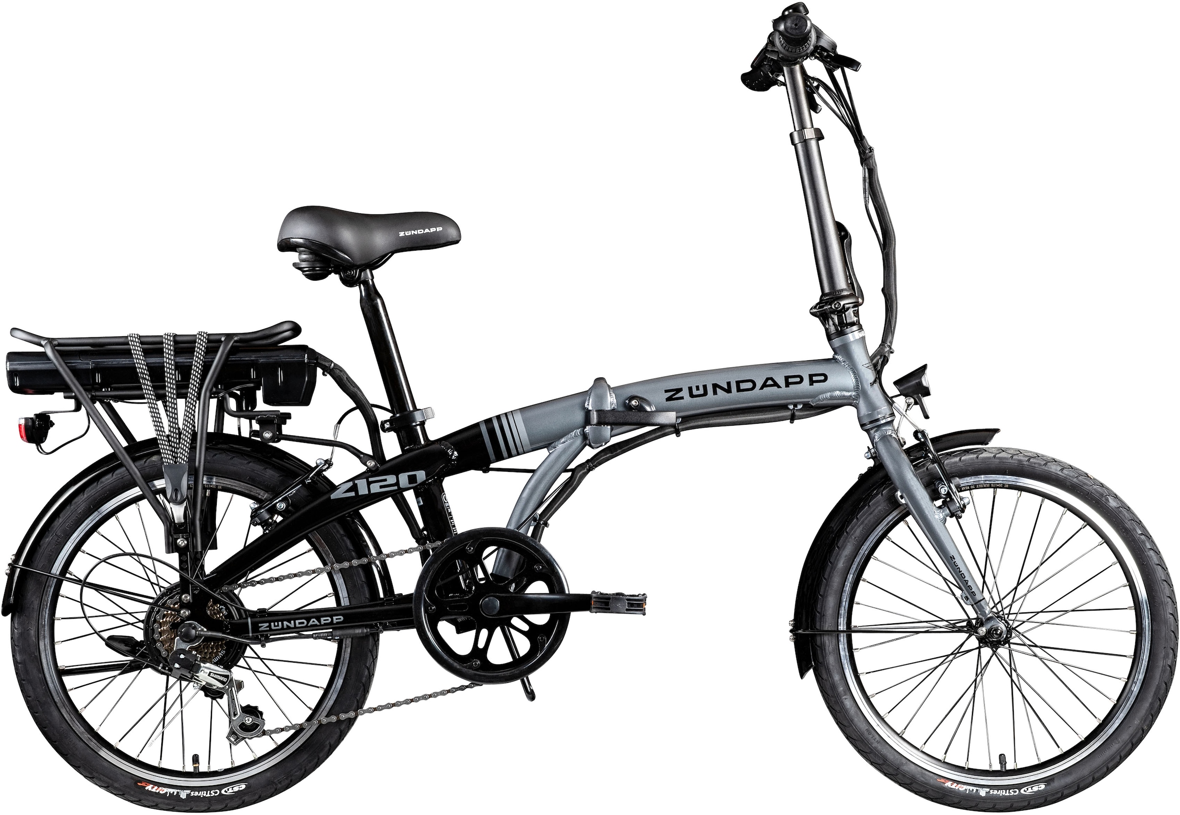 Zündapp E-Bike »Z120«, 7 Gang, Shimano, Tourney, Heckmotor 250 W, Pedelec, Elektrofahrrad für Damen u. Herren, Klapprad