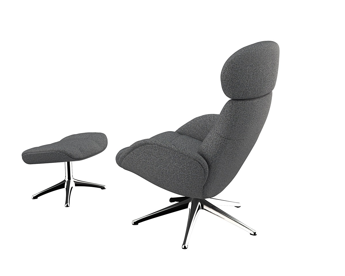 FLEXLUX Relaxsessel »Chester, Funktionsessel, Polstersessel, Armlehnen-, TV-Fernsehsessel«, Premium Komfort, Rücken- und Kopfteilverstellung, Drehbar, Fuß Schwarz