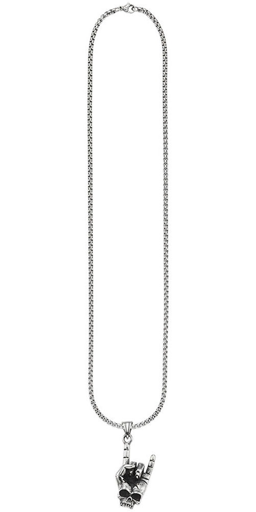 Bruno Banani Kette mit Anhänger »Schmuck Geschenk Venezia Heavy Metal Totenkopf, B4120N/20/00/55«
