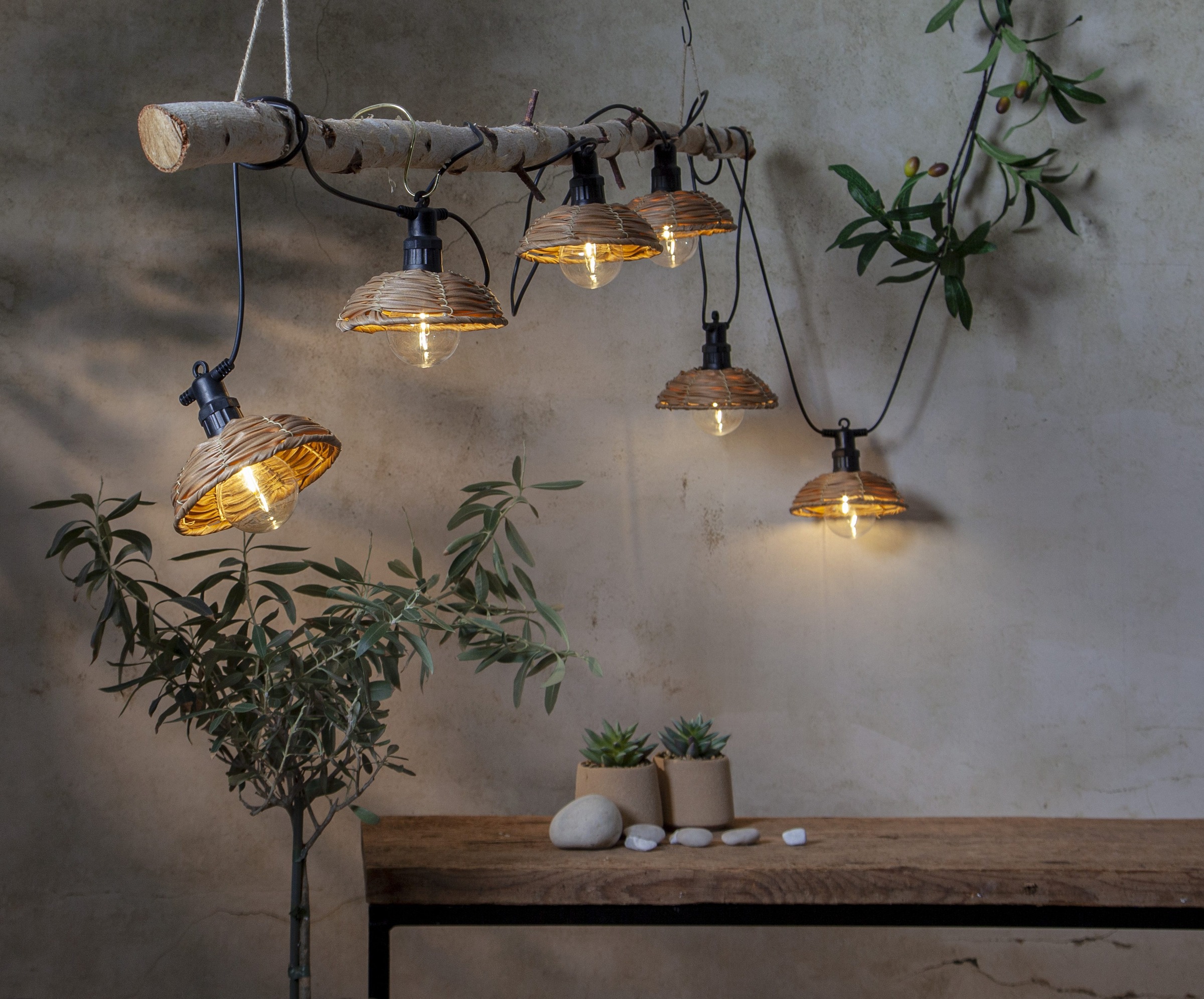 Parforce Traditional Hunting LED-Lichterkette »Cesta Light« 6 Stk.-flammig ca. 3,5 m lang + 3 m Zuleitung, Trafo, outdoor