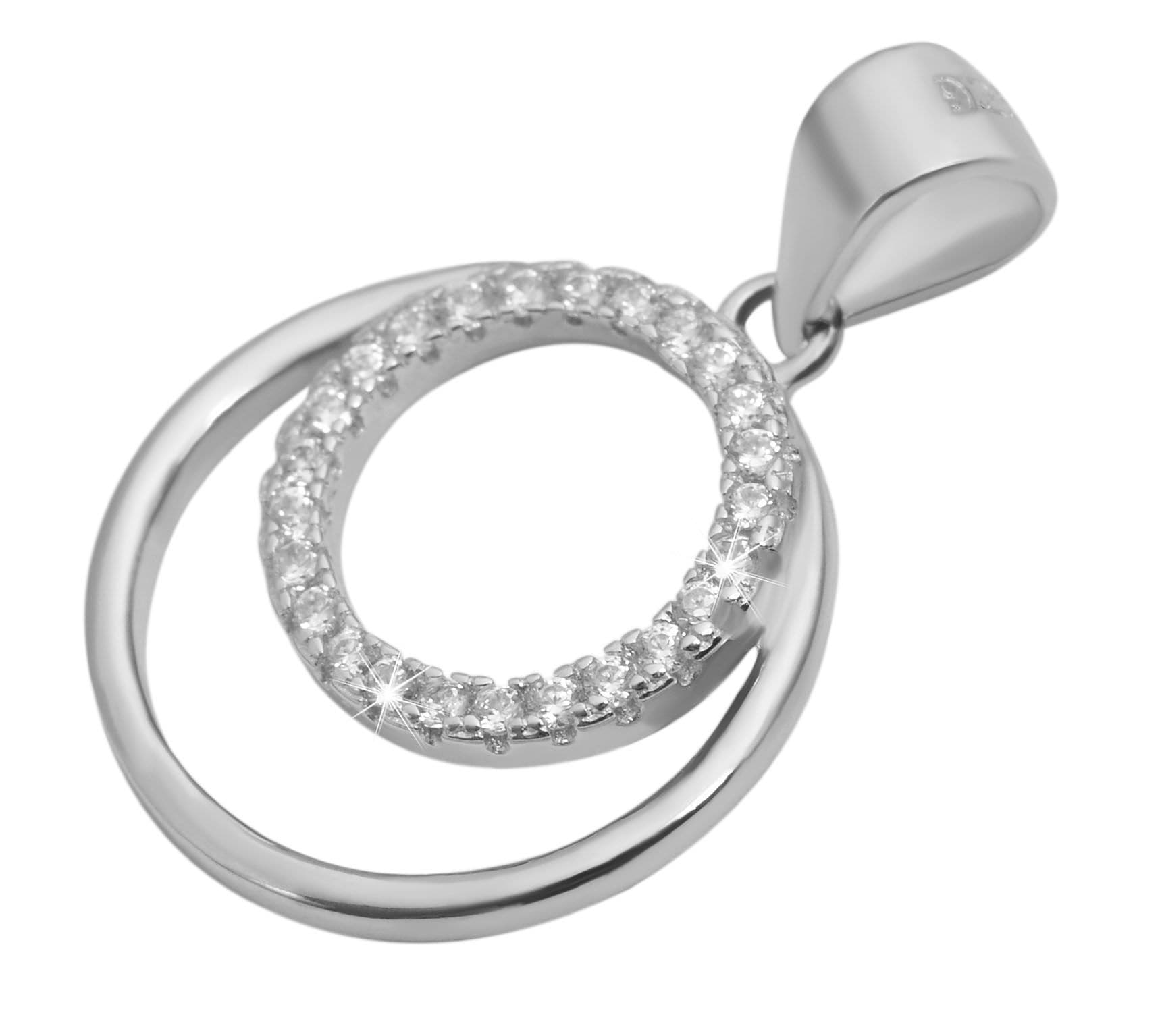 Adelia´s Kettenanhänger »Damen Anhänger aus 925 Silber mit Zirkonia«