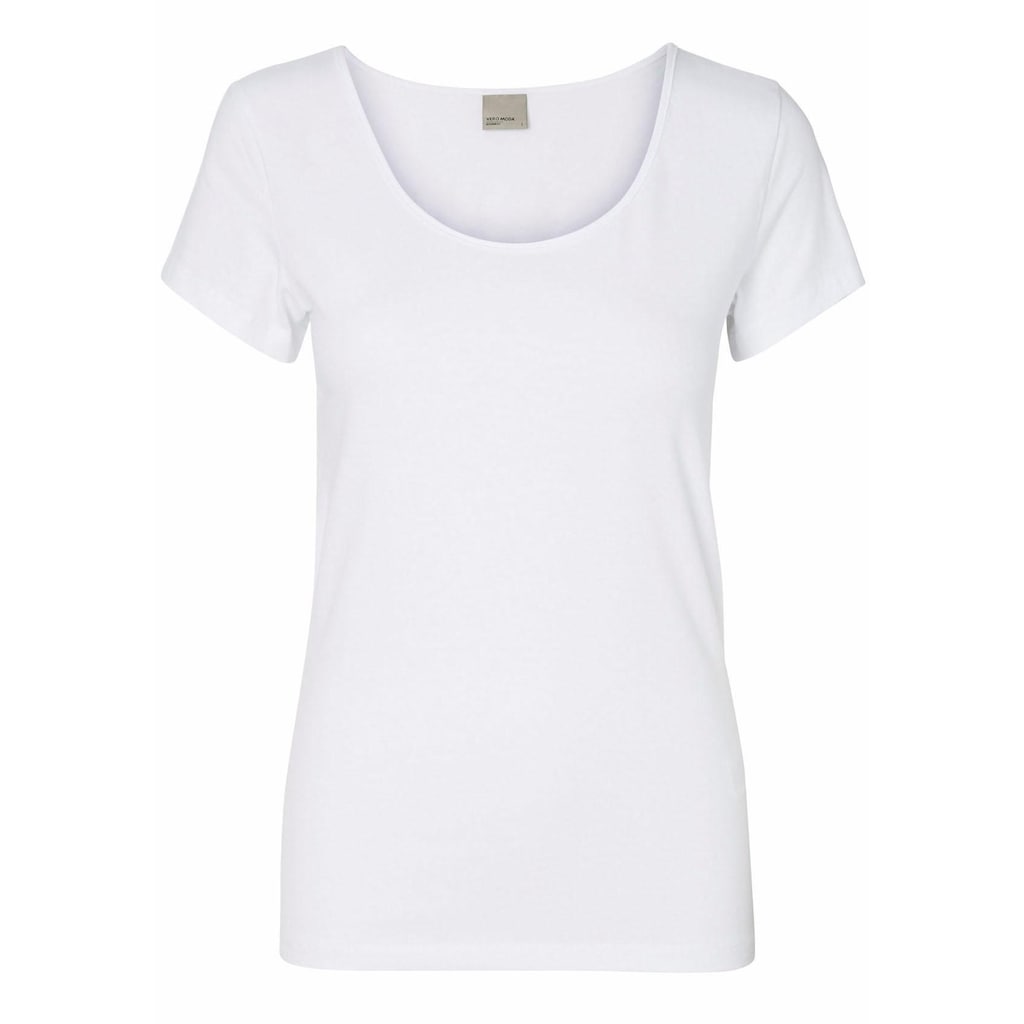 Vero Moda Rundhalsshirt »VMMAXI MY SOFT SS U-NECK«