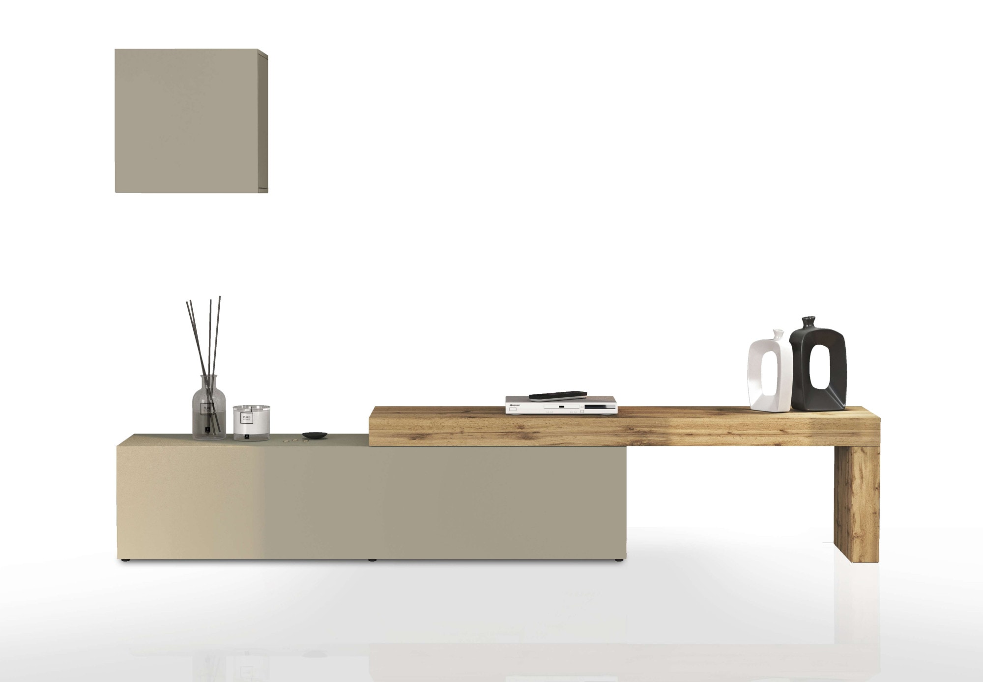 OTTO home TV-Wand »Chronos TV-Set, Wohnwand – Elemente frei platzierbar, Made in Italy« Set, 2-er set, 2 Stk. tlg.