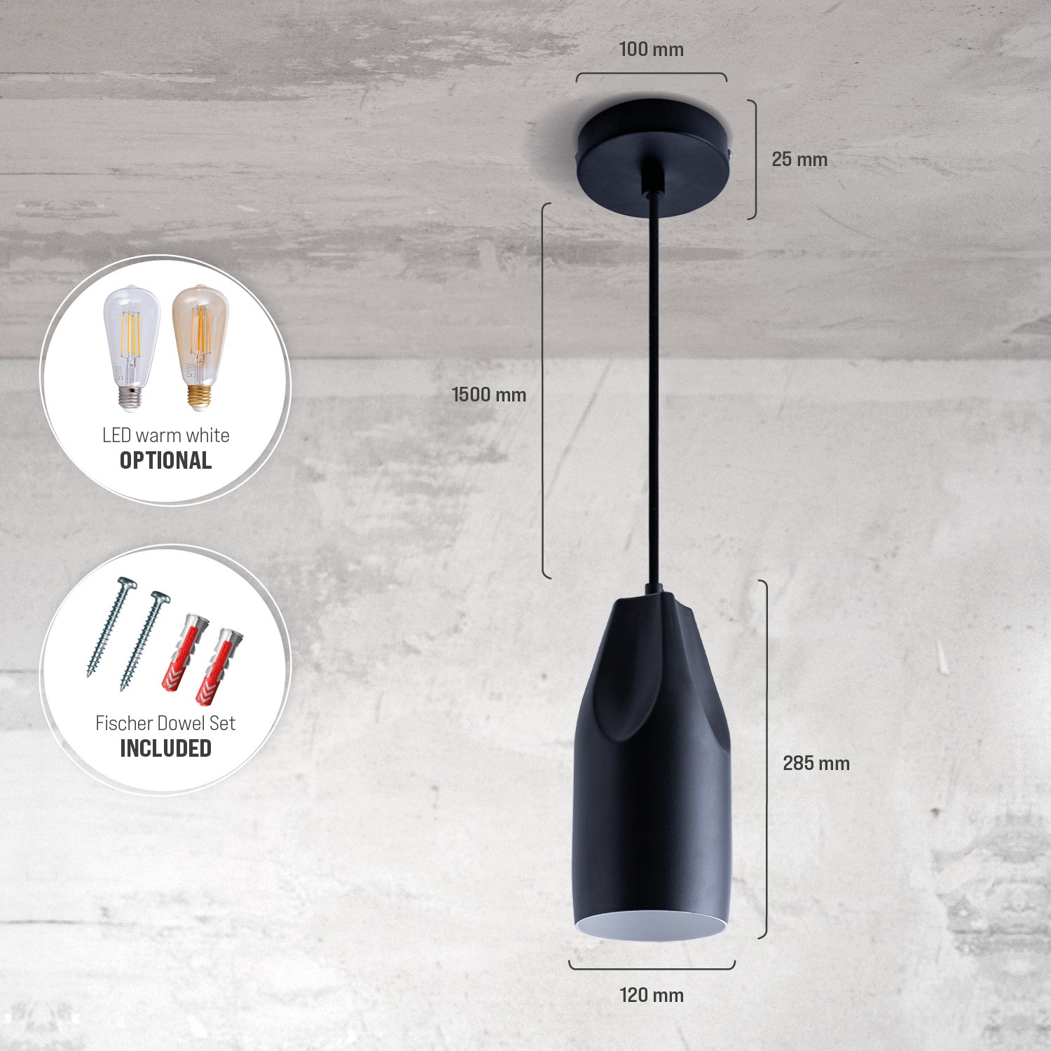 Paco Home Pendelleuchte »HURLEY I« E27 Hängelampe Esszimmer Küchenlampe Hängend Esstischlampe Innen Gold