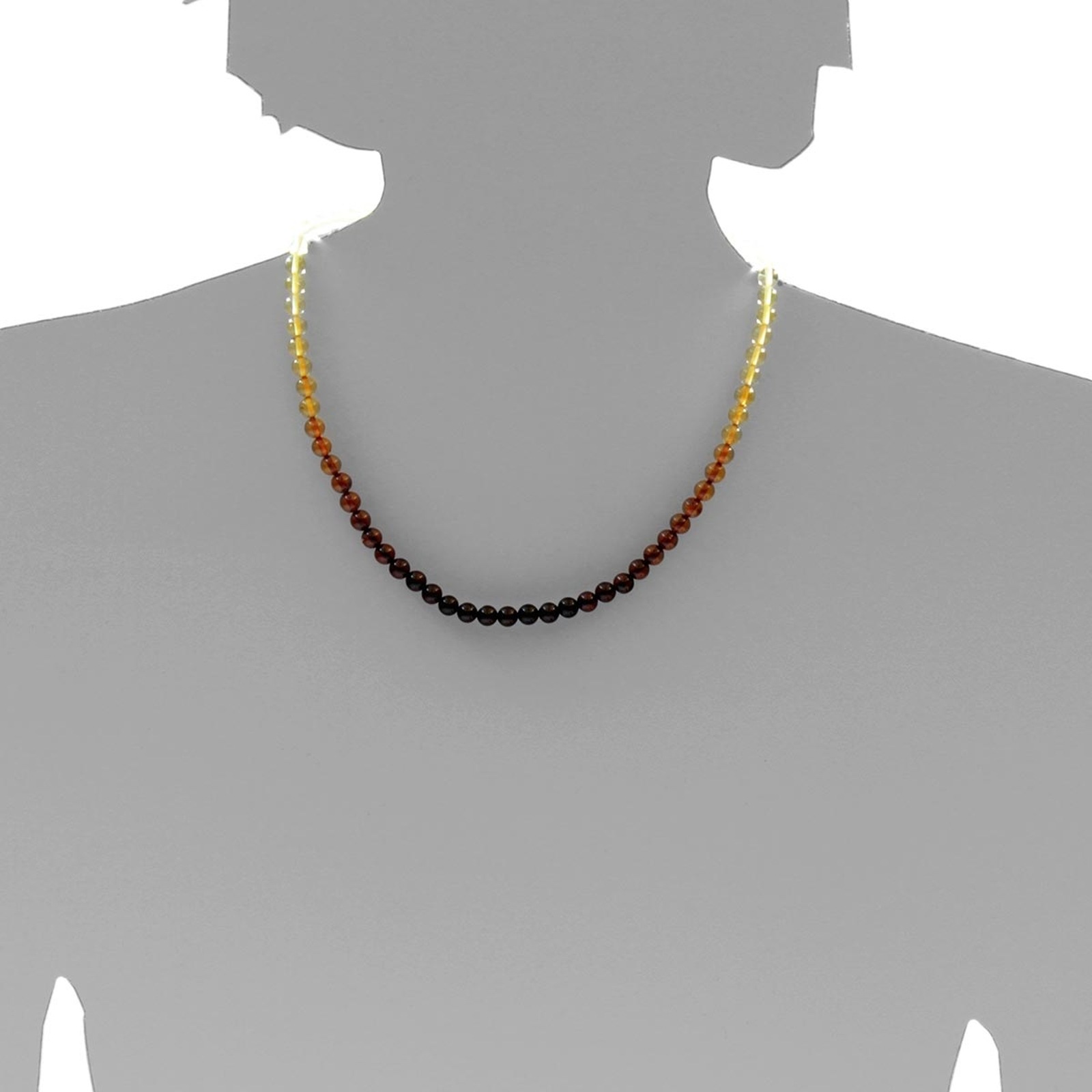 OSTSEE-SCHMUCK Kette ohne Anhänger »- Kugel 6 mm - Bernstein -,«