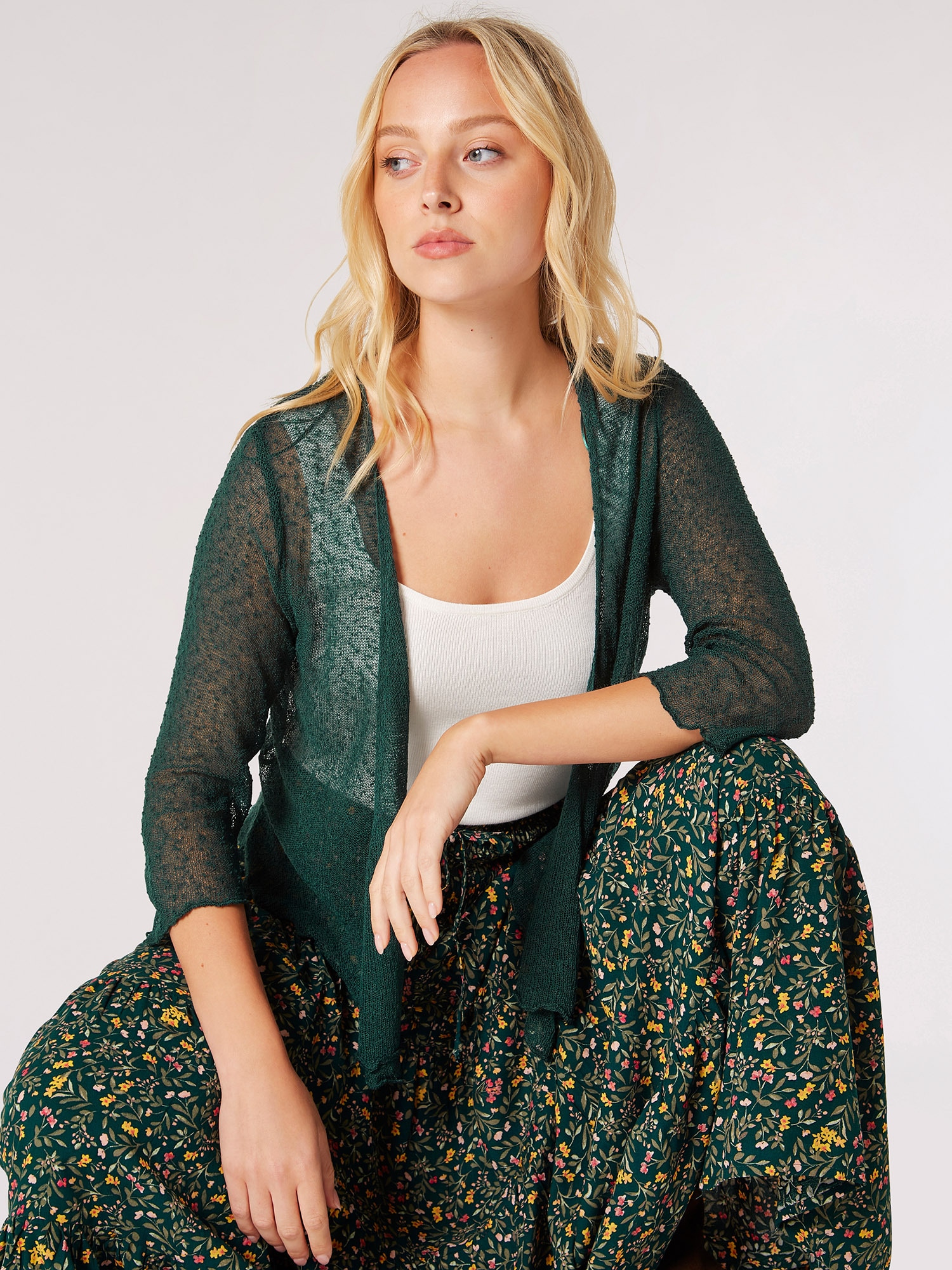 Apricot Strickcape »Strickjacke« Nicht angegeben, 1 im semitransparenten Design
