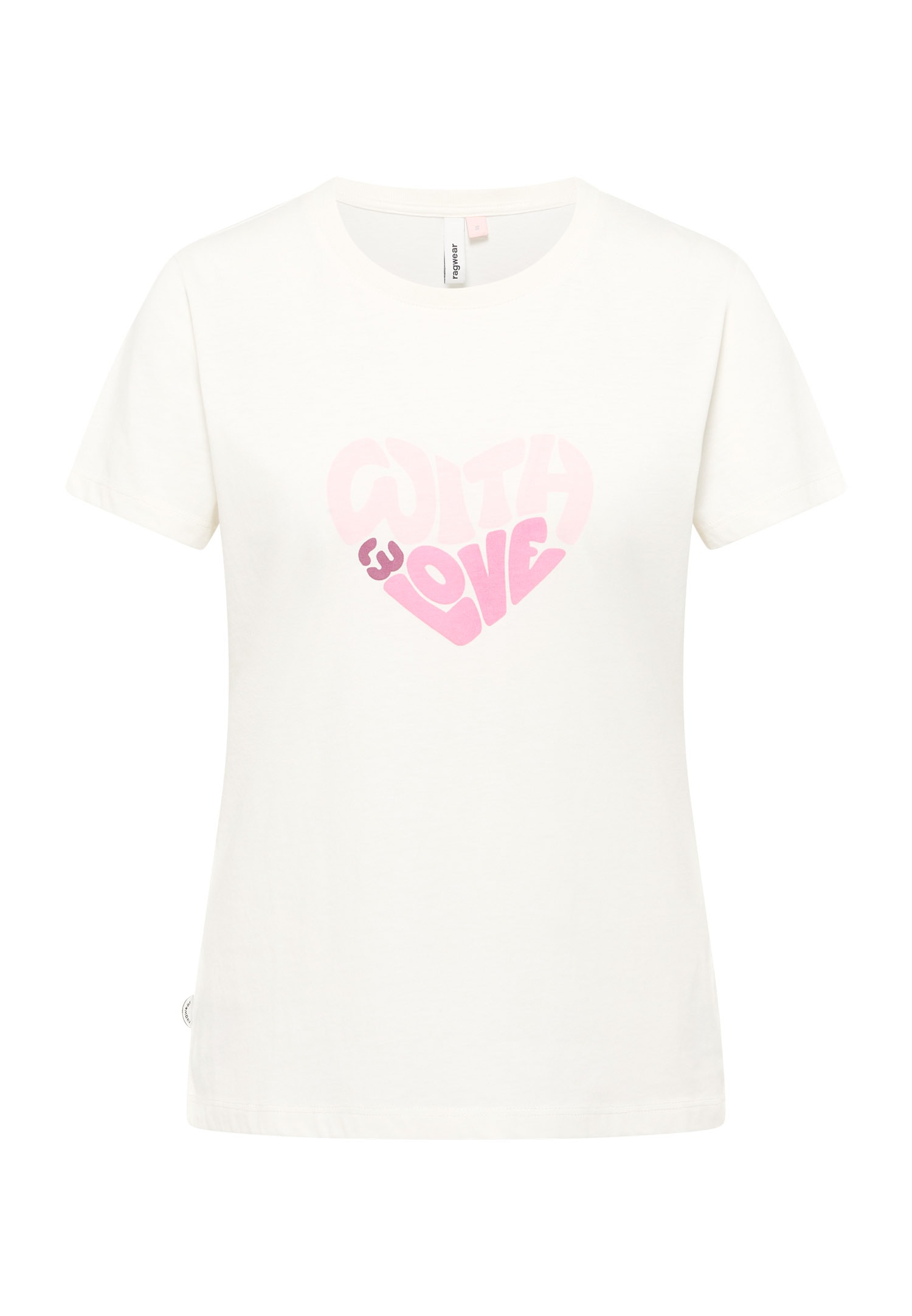 Ragwear Kurzarmshirt »MINTTA PP« Klassischer Fit mit Herz-Print und softem Finish