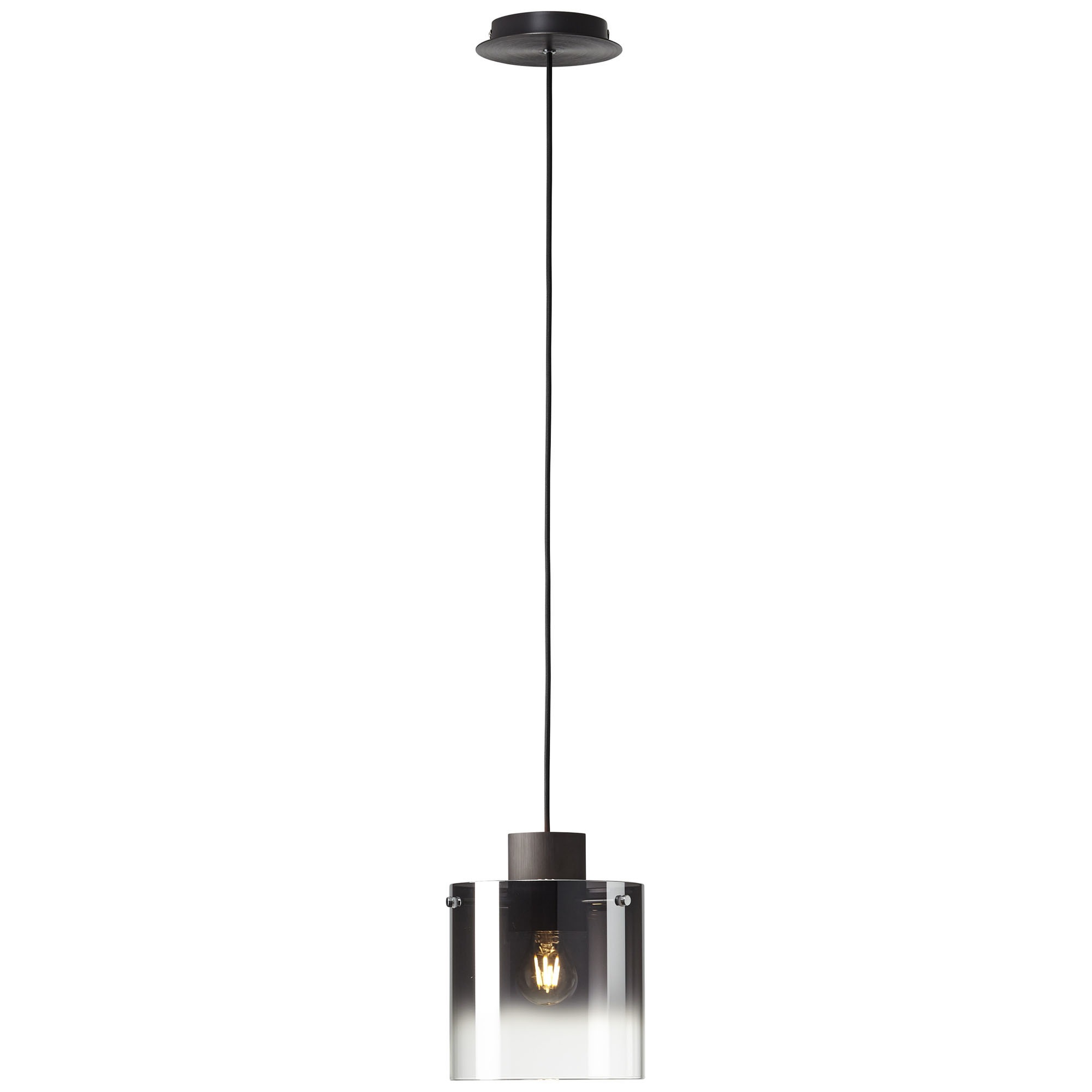 Brilliant Leuchten Beth Pendelleuchte 20cm Kaffee/rauchglas