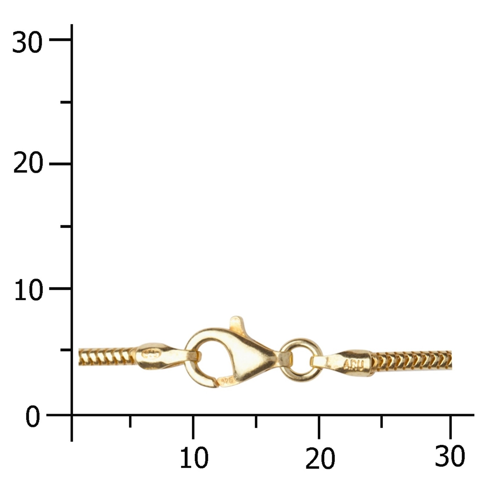OSTSEE-SCHMUCK Goldkette »- Schlange 1,6 mm - Gold 585/000 -,«