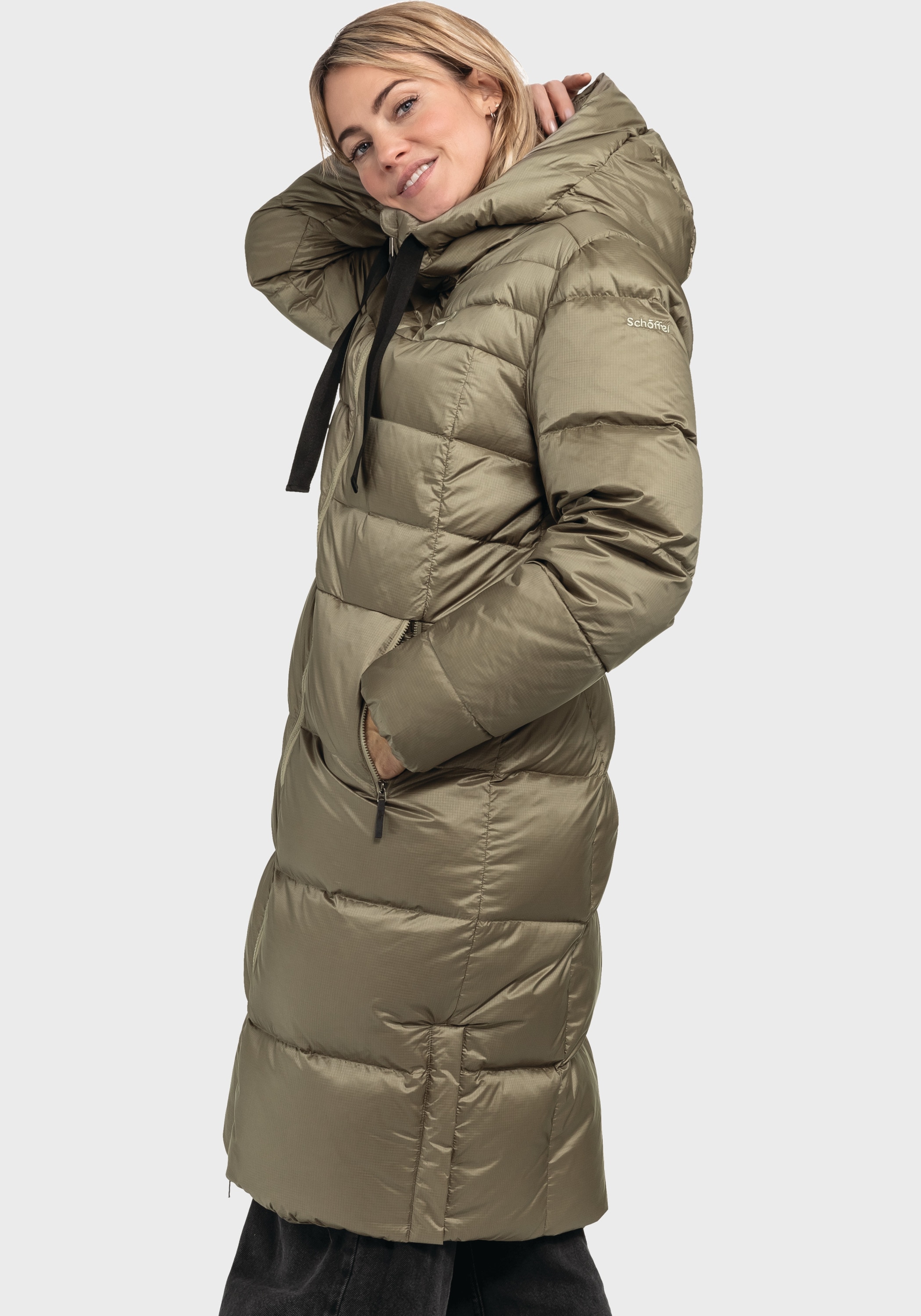 Schöffel Parka »Down Coat Kenosha L«, mit Kapuze