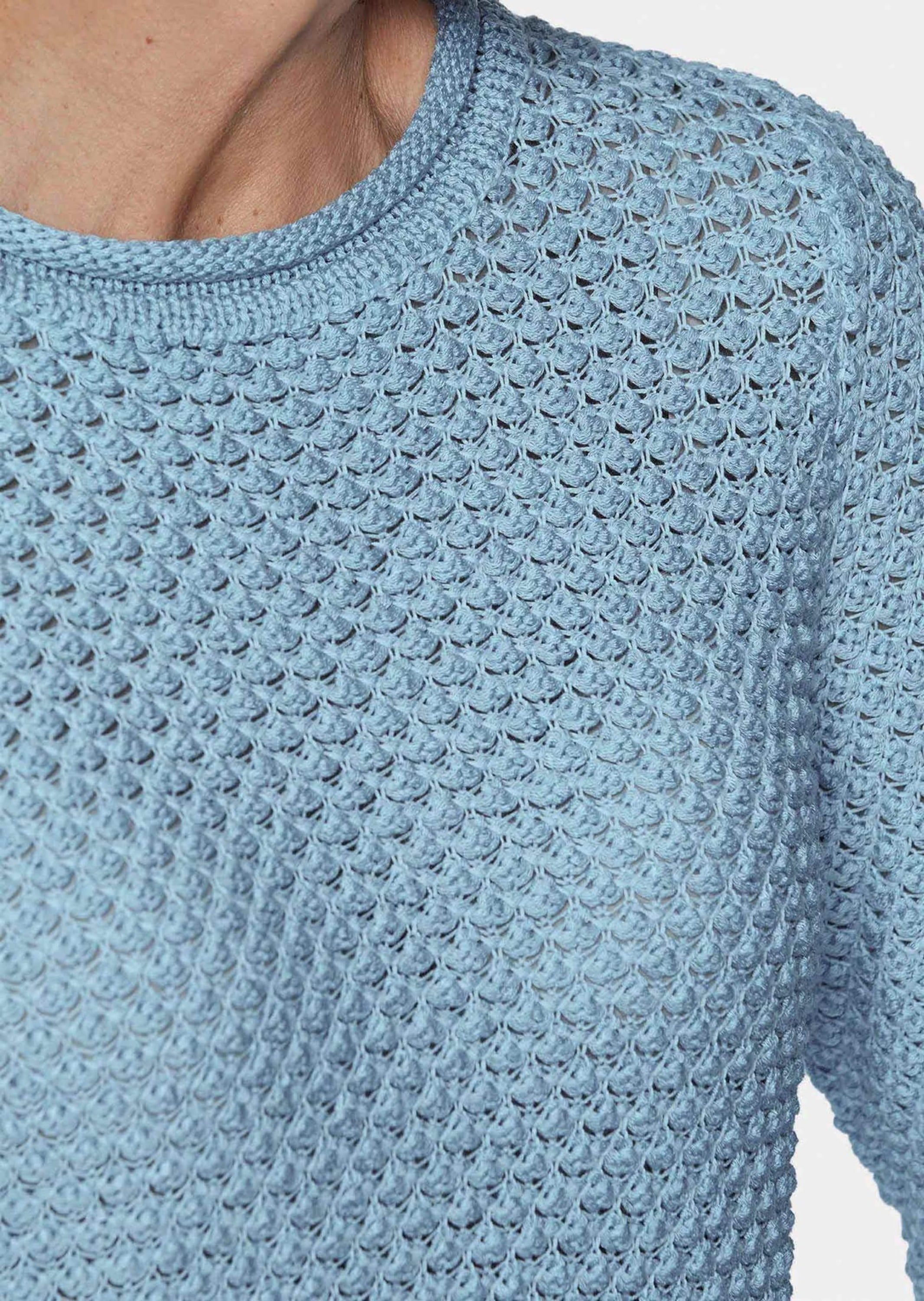 GOLDNER Strickpullover »Kurzgröße Pullover mit schönem Ajourmuster«