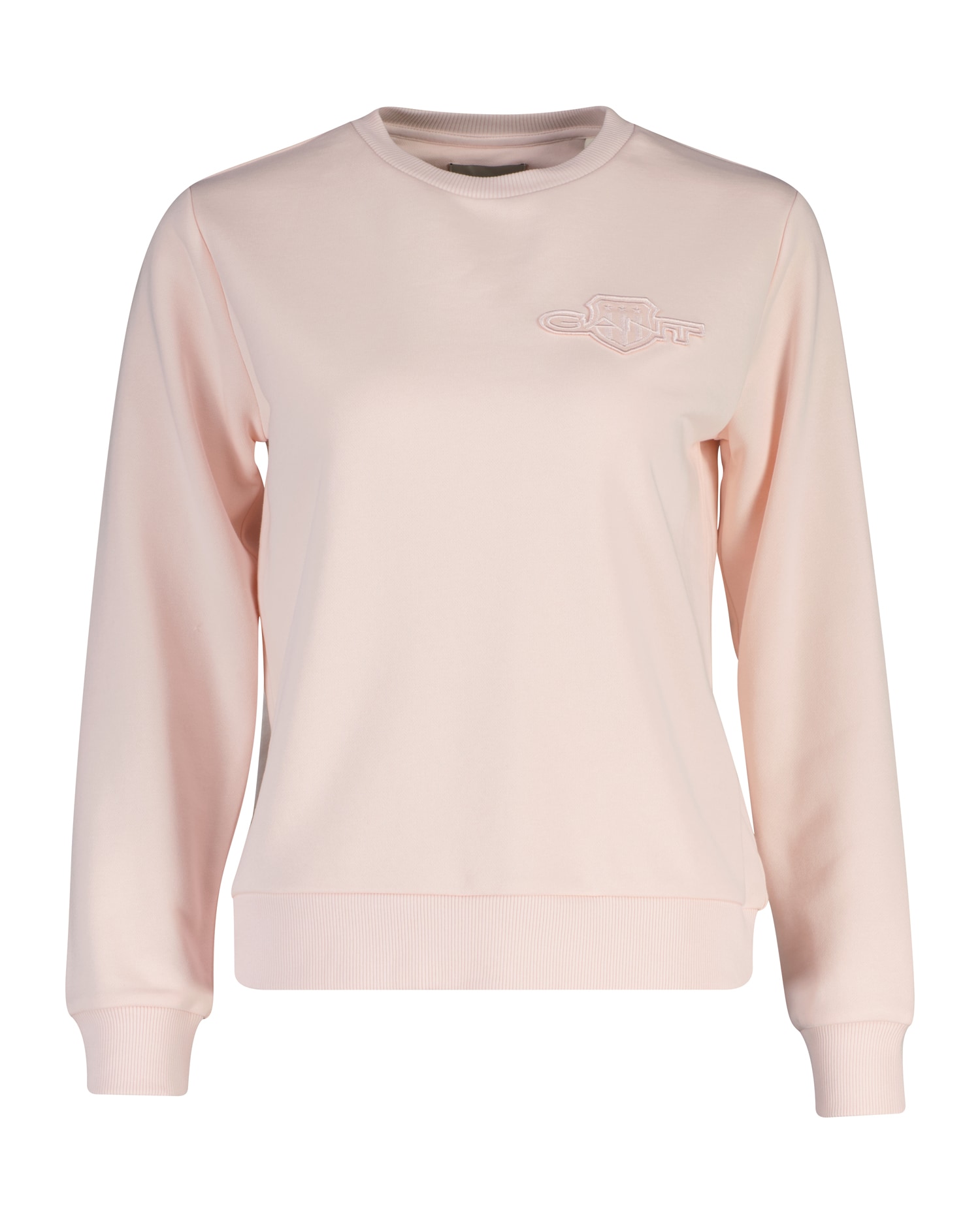 Gant »REG TONAL SHIELD C-NECK SWEAT«, Ton in Ton Stickerei, Rundhals
