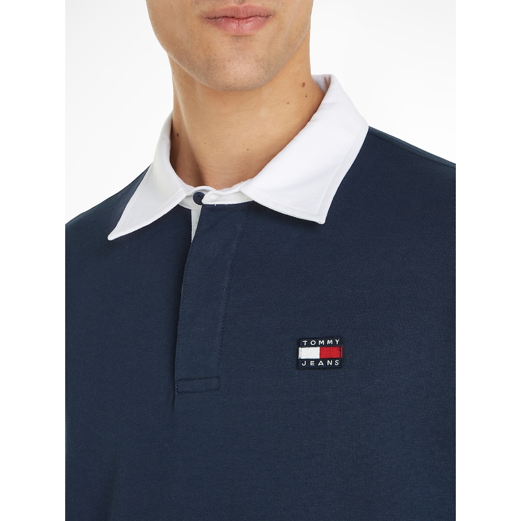 Tommy Jeans Langarm-Poloshirt »TJM BADGE RUGBY«