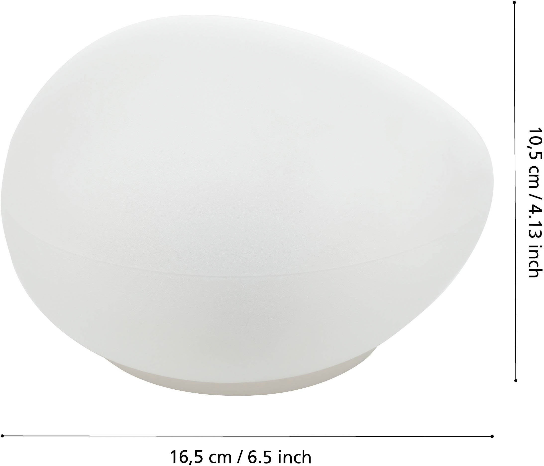 EGLO LED Solarleuchte »Z_Solar Solarlampe, Außenleuchte Terasse, Außenbeleuchtung, Lampe« LED-Modul 1 Stk. Warmweiß Solarlampe, IP44 spritzwassergeschützt, Außenlampe, Lampe für Außen