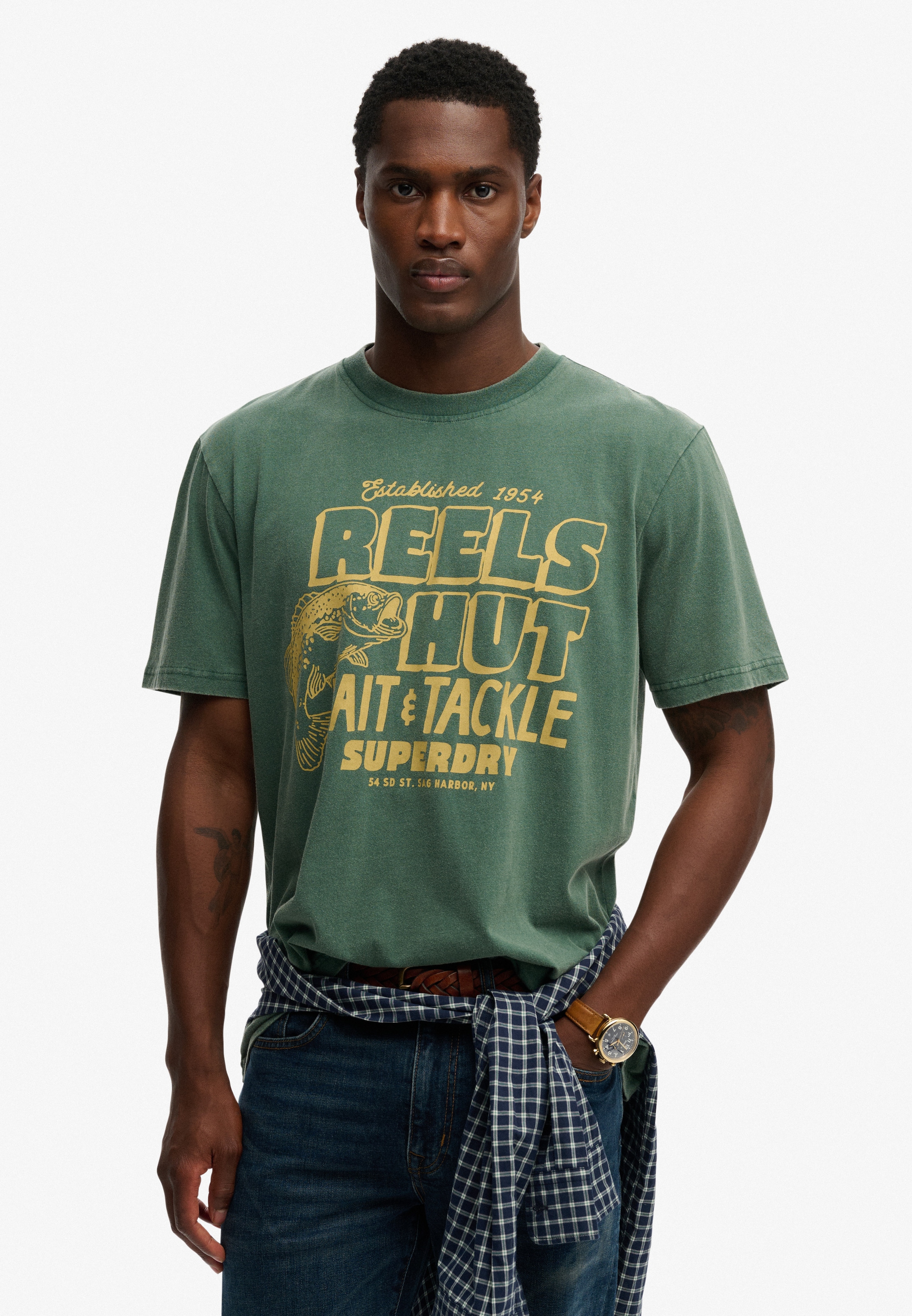 Superdry Rundhalsshirt »ROADSIDE TRADE LOOSE TEE«
