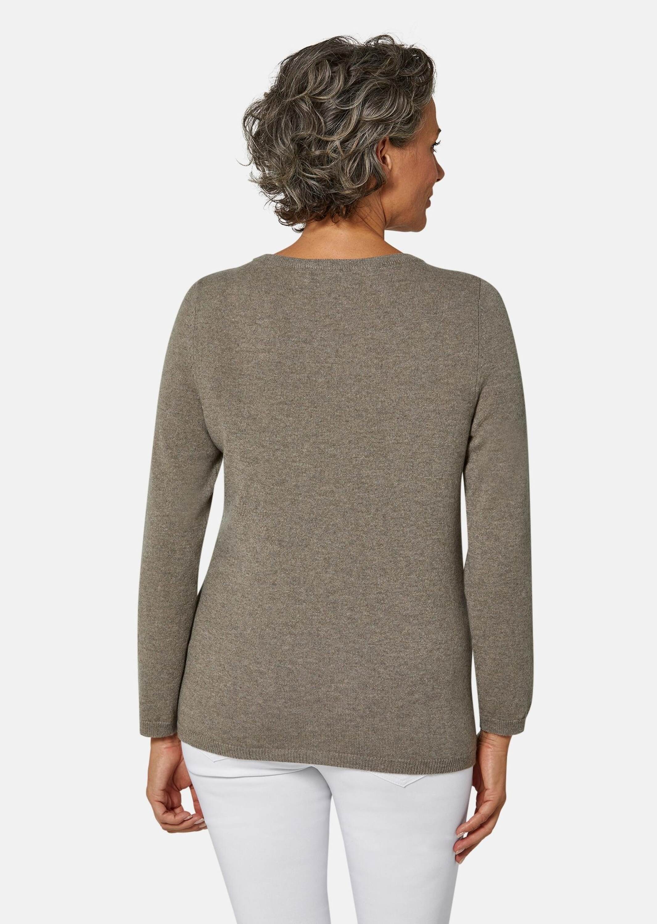 GOLDNER Strickpullover »Kaschmirpullover mit U-Boot Ausschnitt«