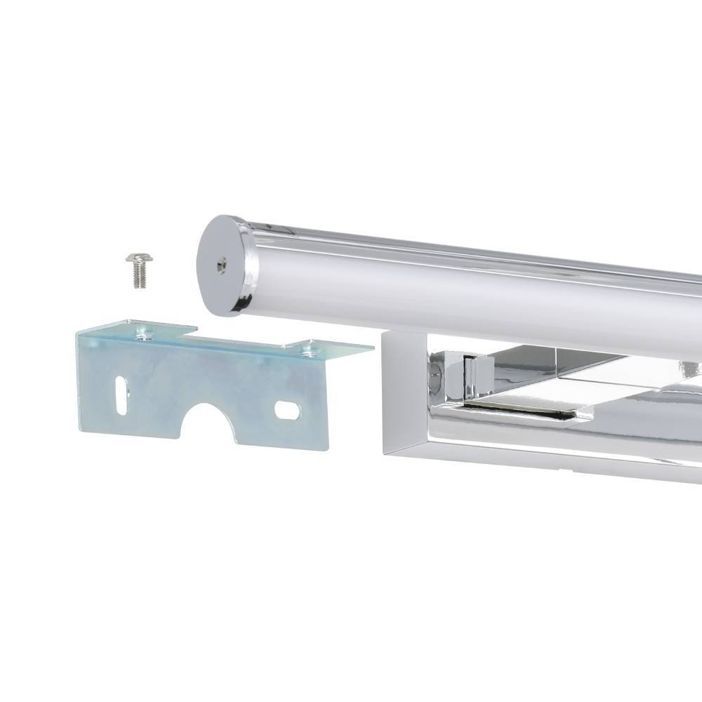 EGLO Wandleuchte »VADUMI Spiegelleuchte, Badezimmerleuchte, LED, Chrom, weiß, IP44«, 1 flammig, Leuchtmittel LED-Board | LED fest integriert, Feuchtraumleuchte, Badezimmer, Kunststoff, klassisch,m 40x5x12,5cm