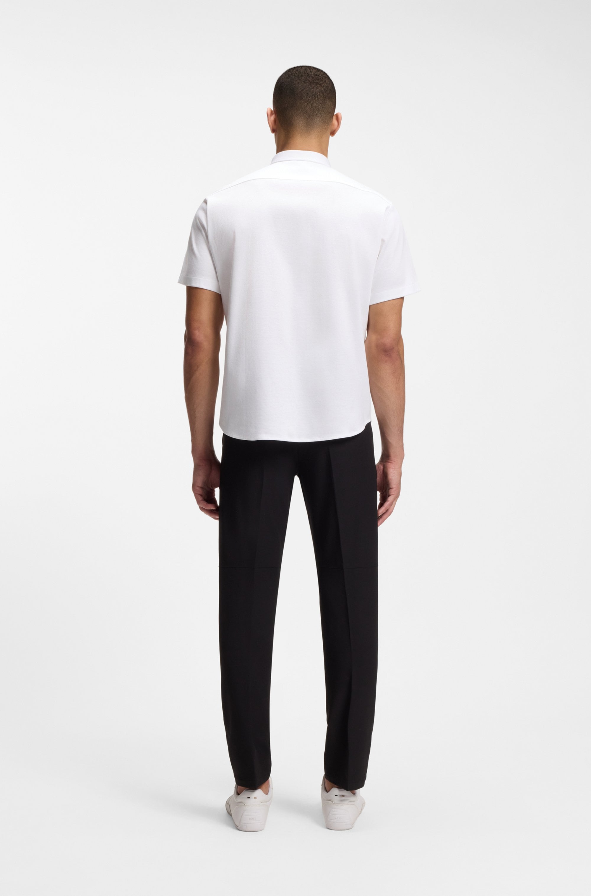 BOSS GREEN Kurzarmhemd »Motion S« Regular Fit, Button-down-Kragen, Kurzarm, Logo-Stickerei