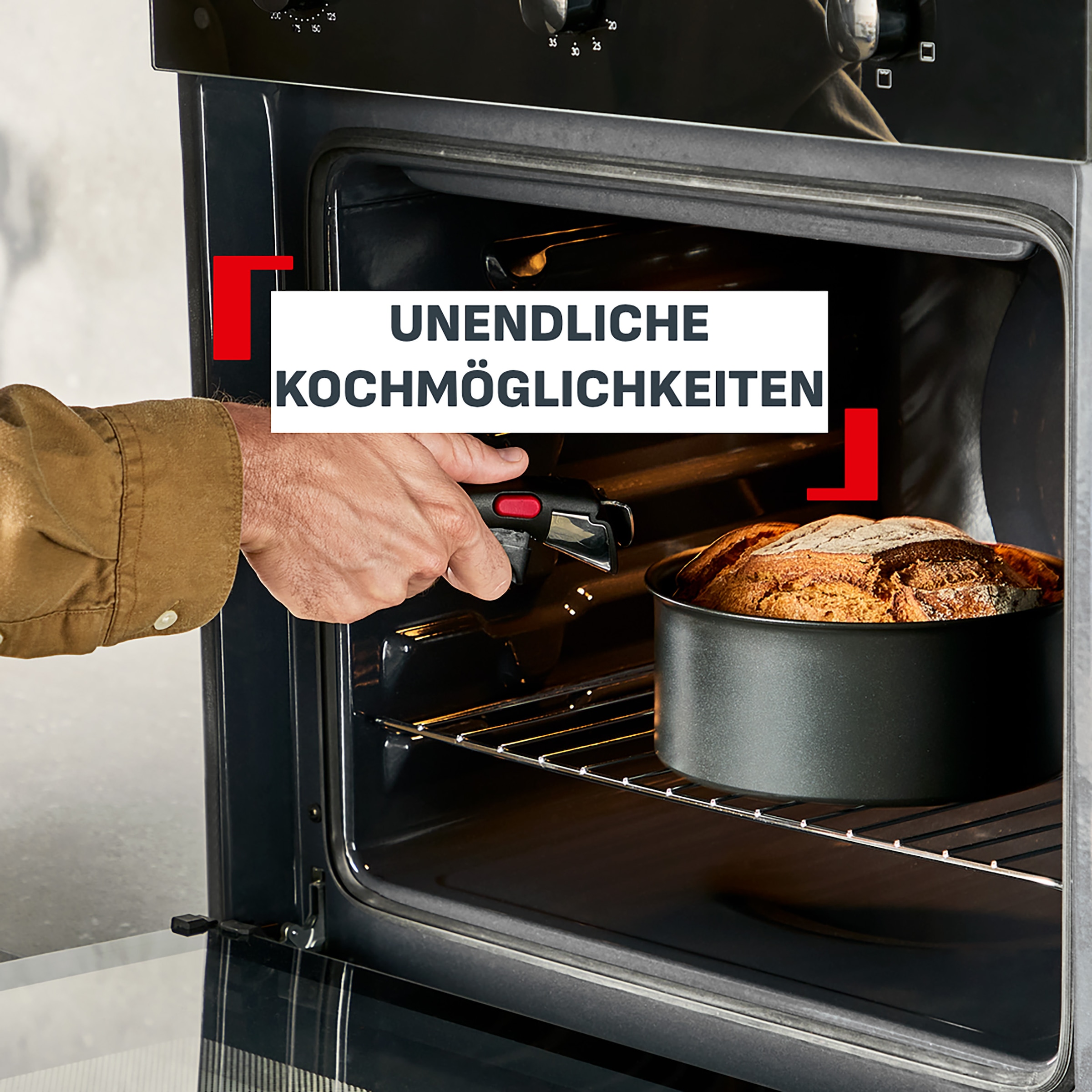 Tefal Pfannen-Set »Ingenio Excellence Fusion« Aluminium Set, 4 tlg. abnehmbarer Ingenio-Griff, Thermo-Signal, stapelbar, Induktion