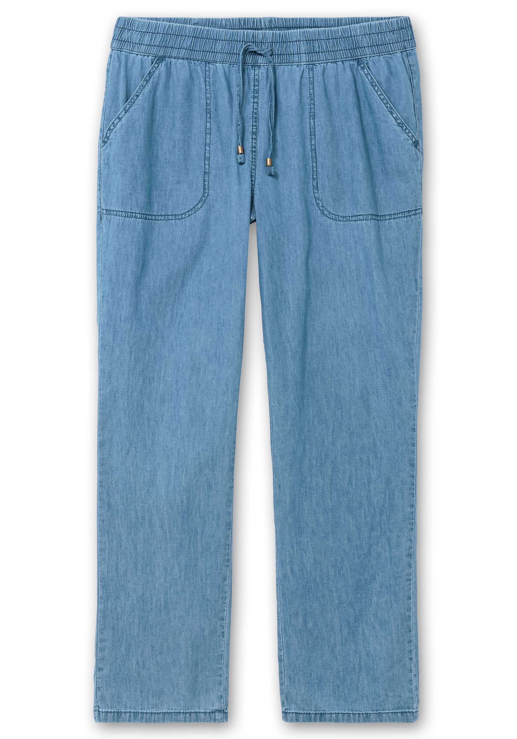 Sheego Schlupfjeans »Jeans mit gesmoktem Rundum-Dehnbund«