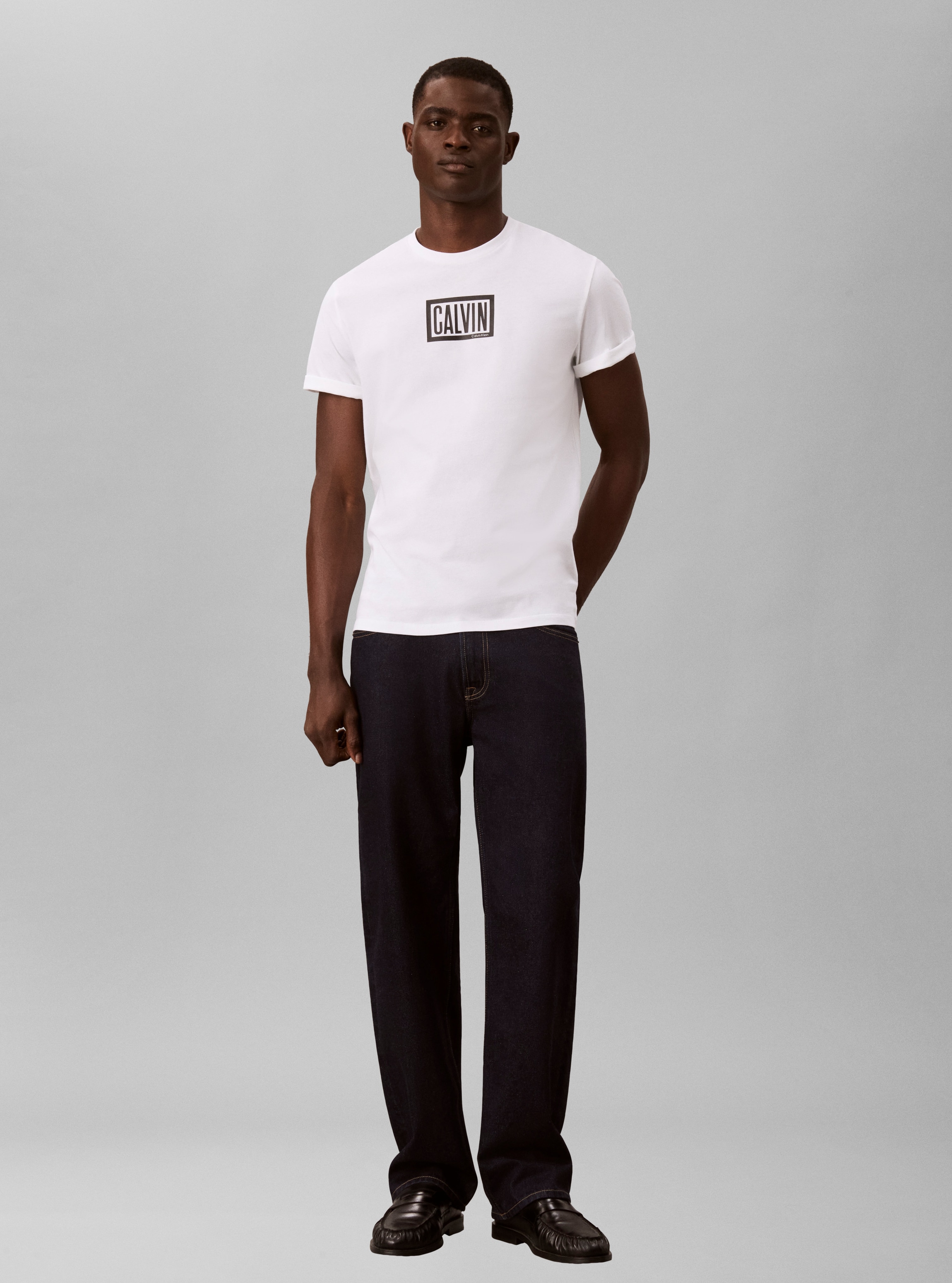 Calvin Klein Jeans T-Shirt »BOXED CALVIN GRAPHIC TEE« Regular fit, Druck