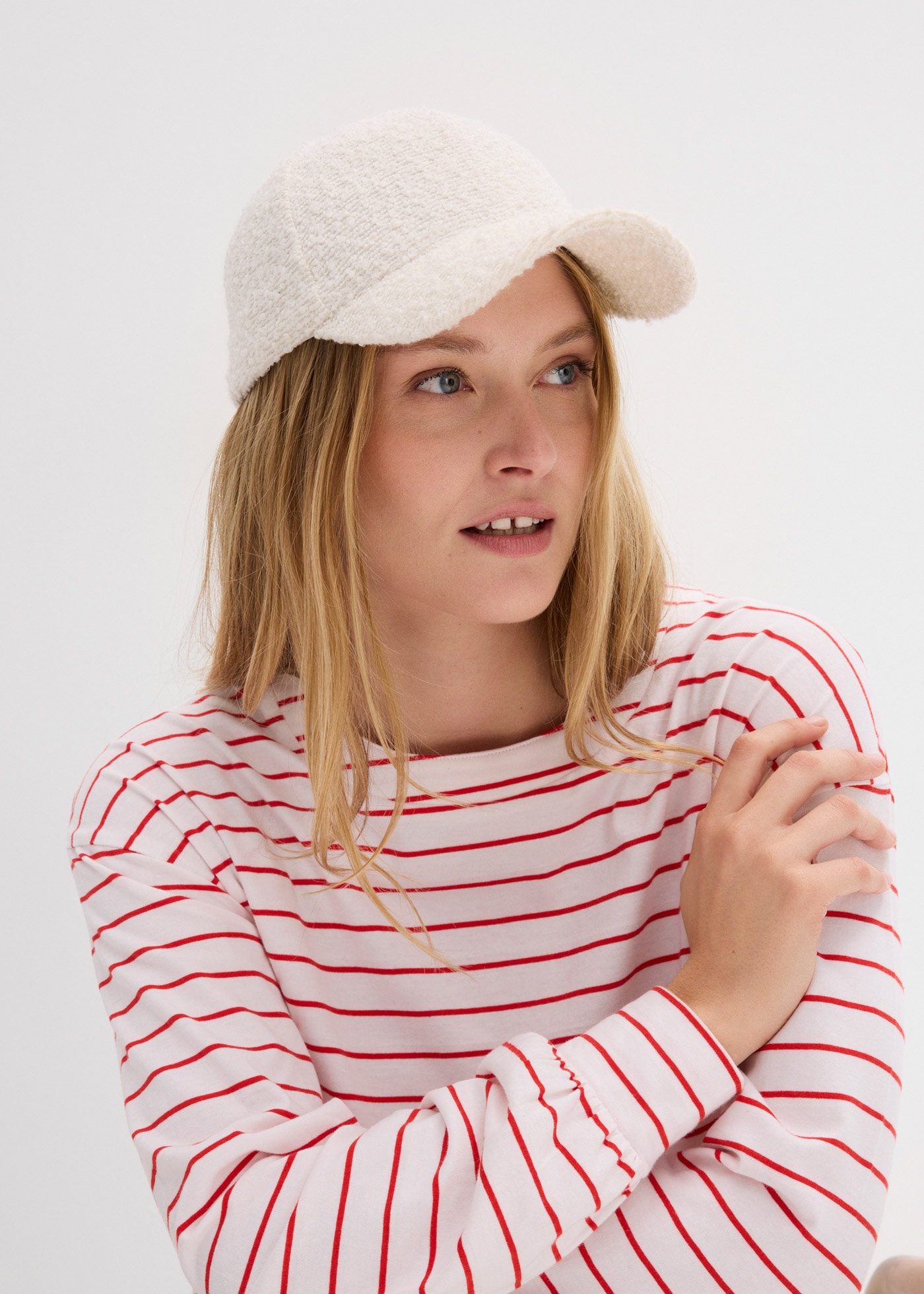 bonprix Langarmshirt lockere Passform mit überschnittenen Schultern, mit Ballon-Ärmeln