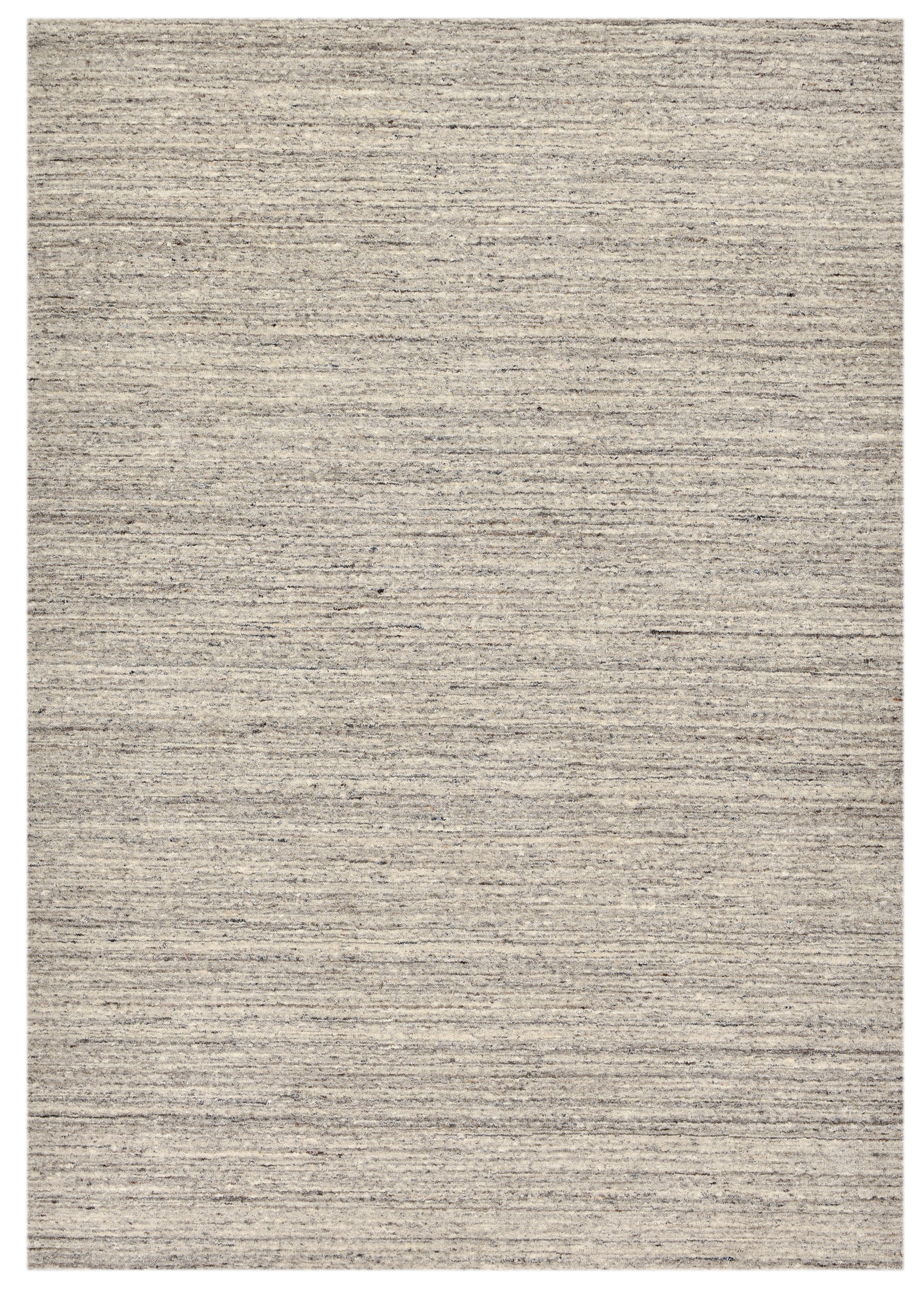 THEKO Wollteppich »Pure UNI«, rechteckig, 14 mm Höhe, Handwebteppich, meliert, reine Wolle, handgewebt