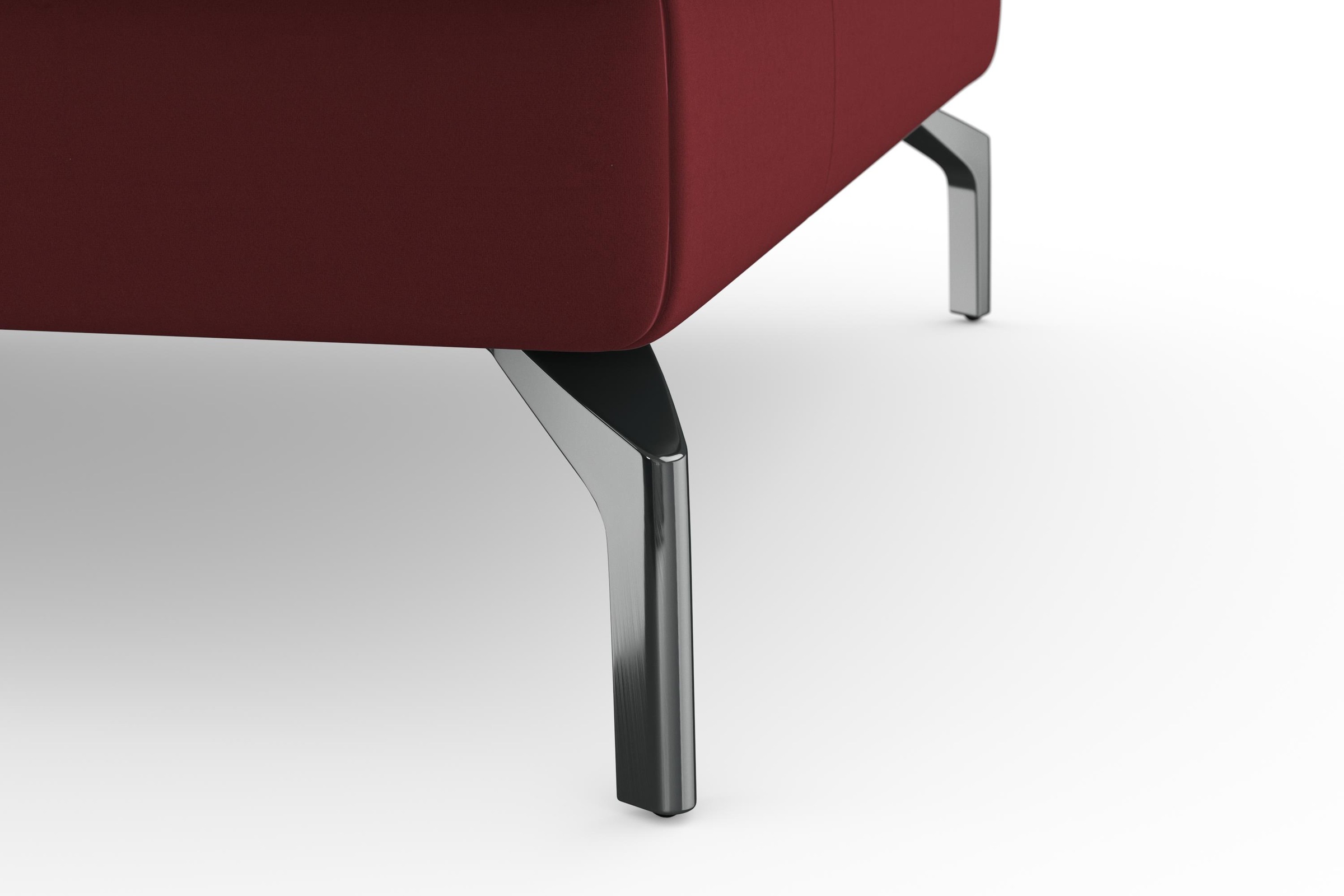 sit&more Ecksofa »Bendigo L-Form«, inklusive Sitztiefenverstellung, Bodenfreiheit 15 cm, 2 Fußfarben
