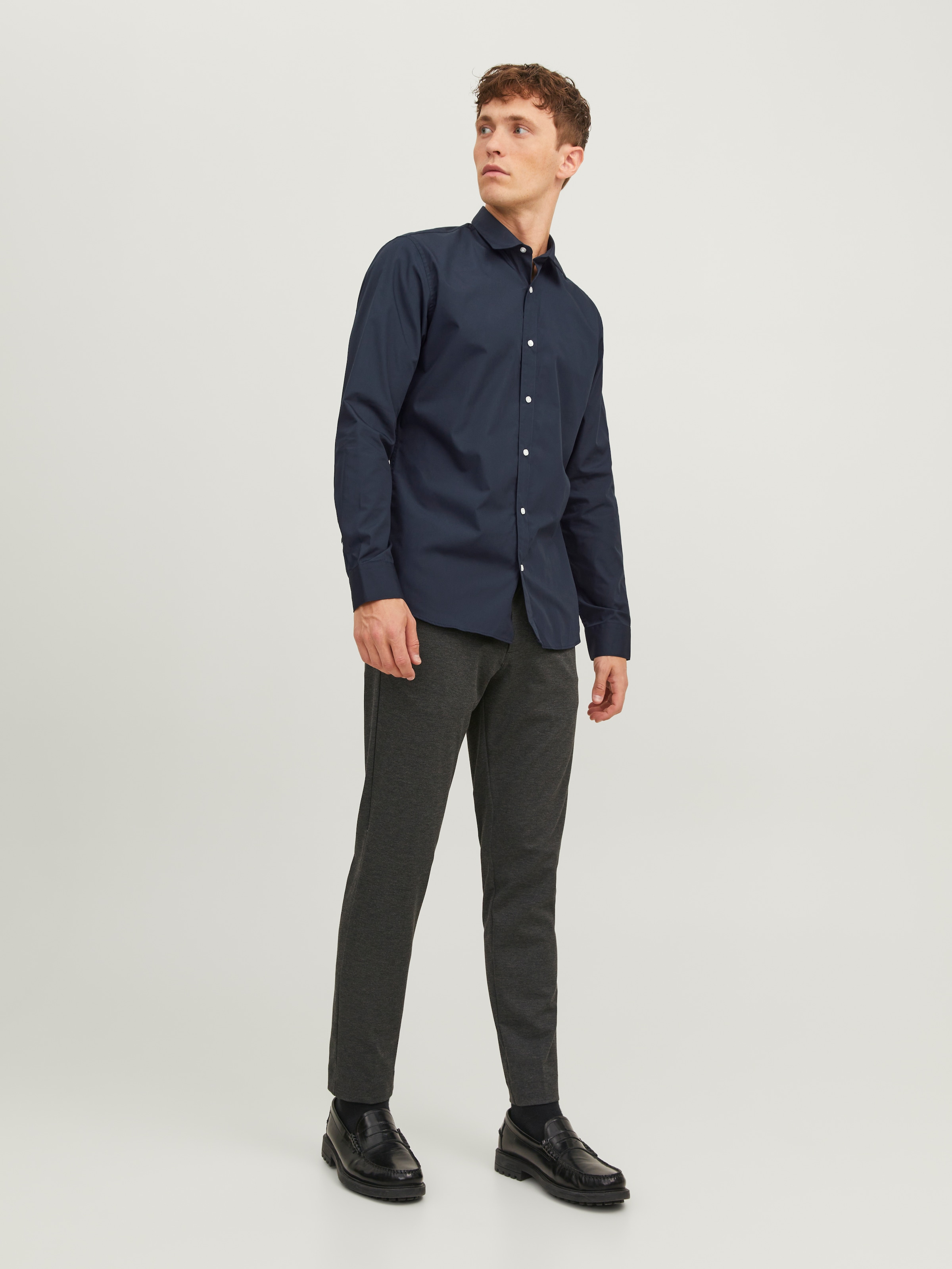 Jack & Jones Langarmhemd »JJJOE SHIRT LS PLAIN«