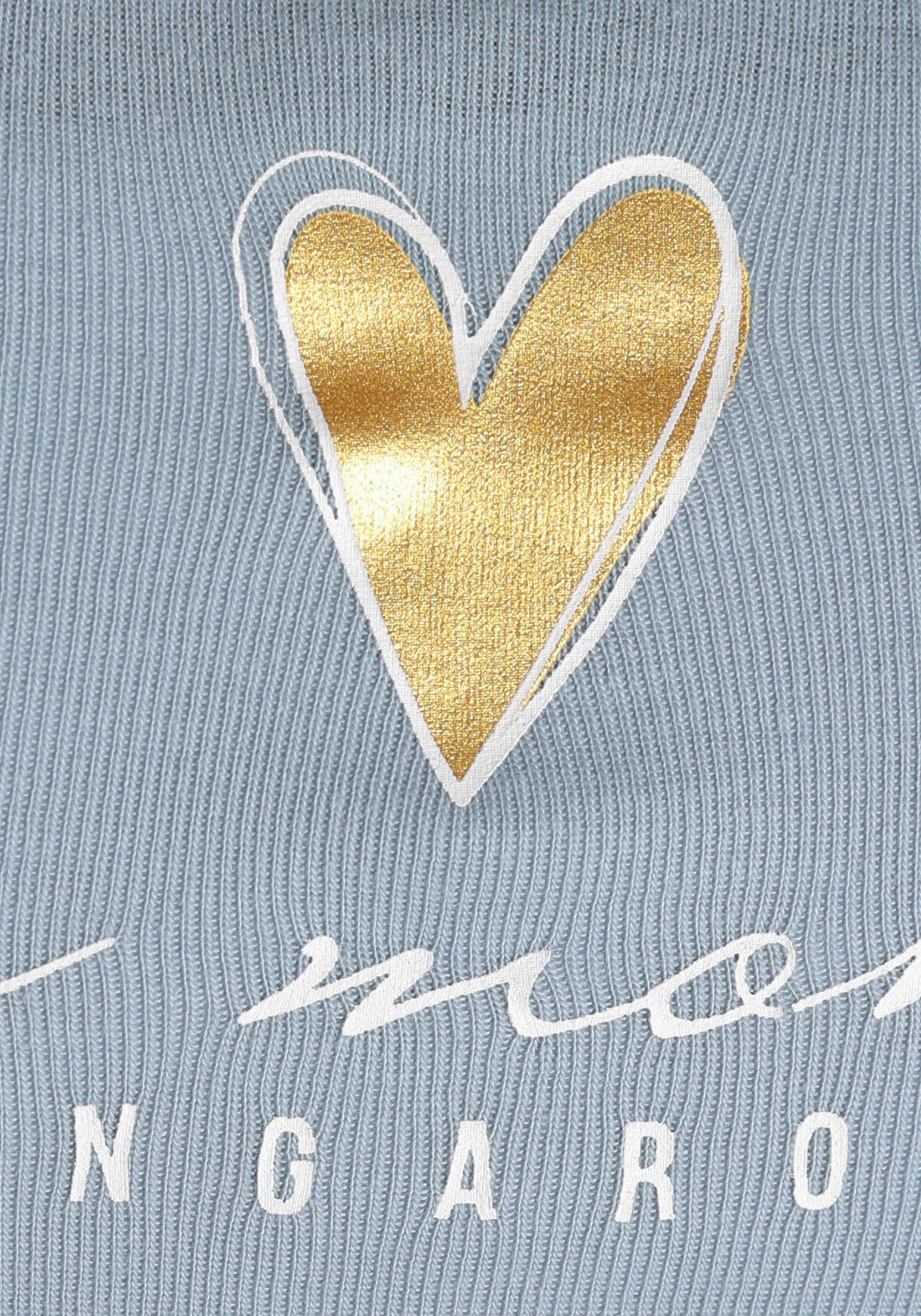 KangaROOS Longsleeve, mit süßen Herz-Logodruck