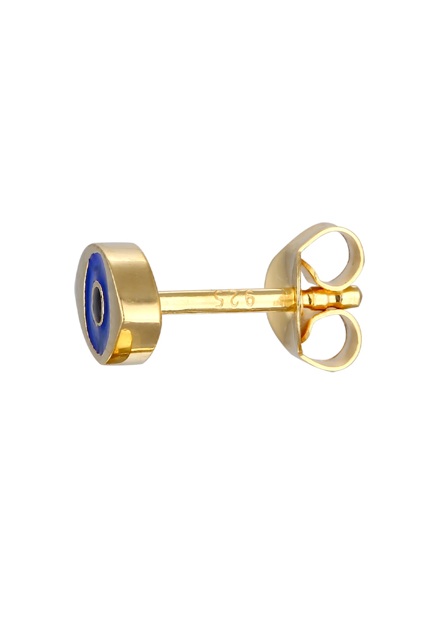Elli Piercing-Set »Ohrringe Single Ohrstecker Evil Eye Symbol Emaille 925 Silber«