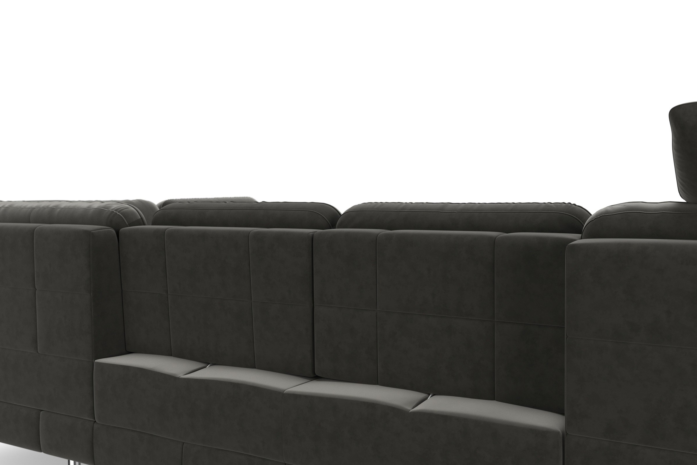 sit&more Wohnlandschaft »Bendigo U-Form«, inklusive Sitztiefenverstellung, Bodenfreiheit 15 cm, in 2 Fußfarben