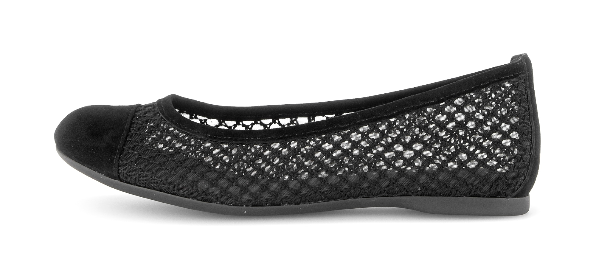 Gabor Ballerina  Frühlingsschuh, Schlupfschuh in sommerlicher Häkeloptik