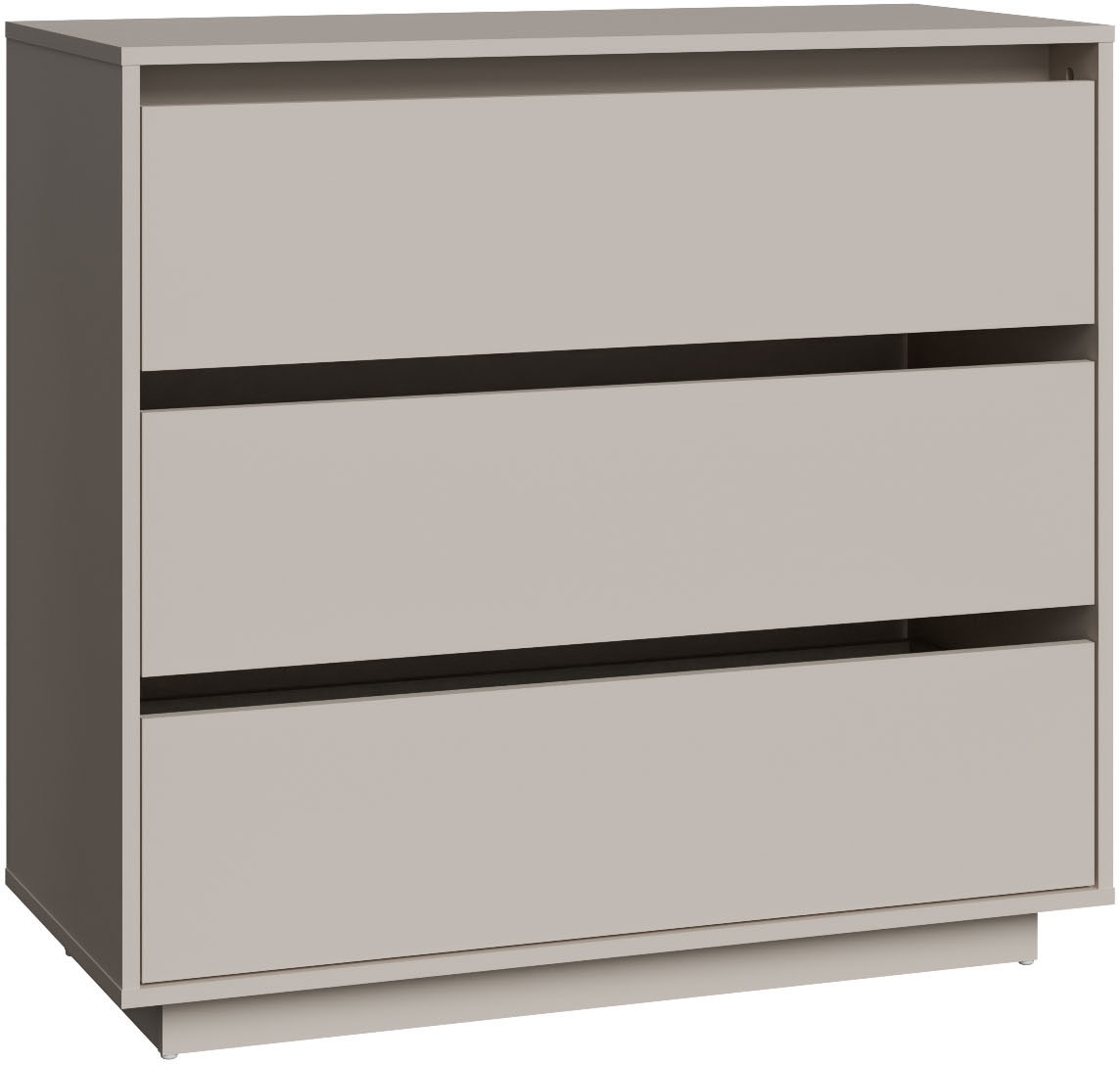 FORTE Kommode »Tahoe Kommode, 3 Schubkästen, grifflos, Stauraum« B/H/T 93,5/86,7/41,4 cm viel Stauraum