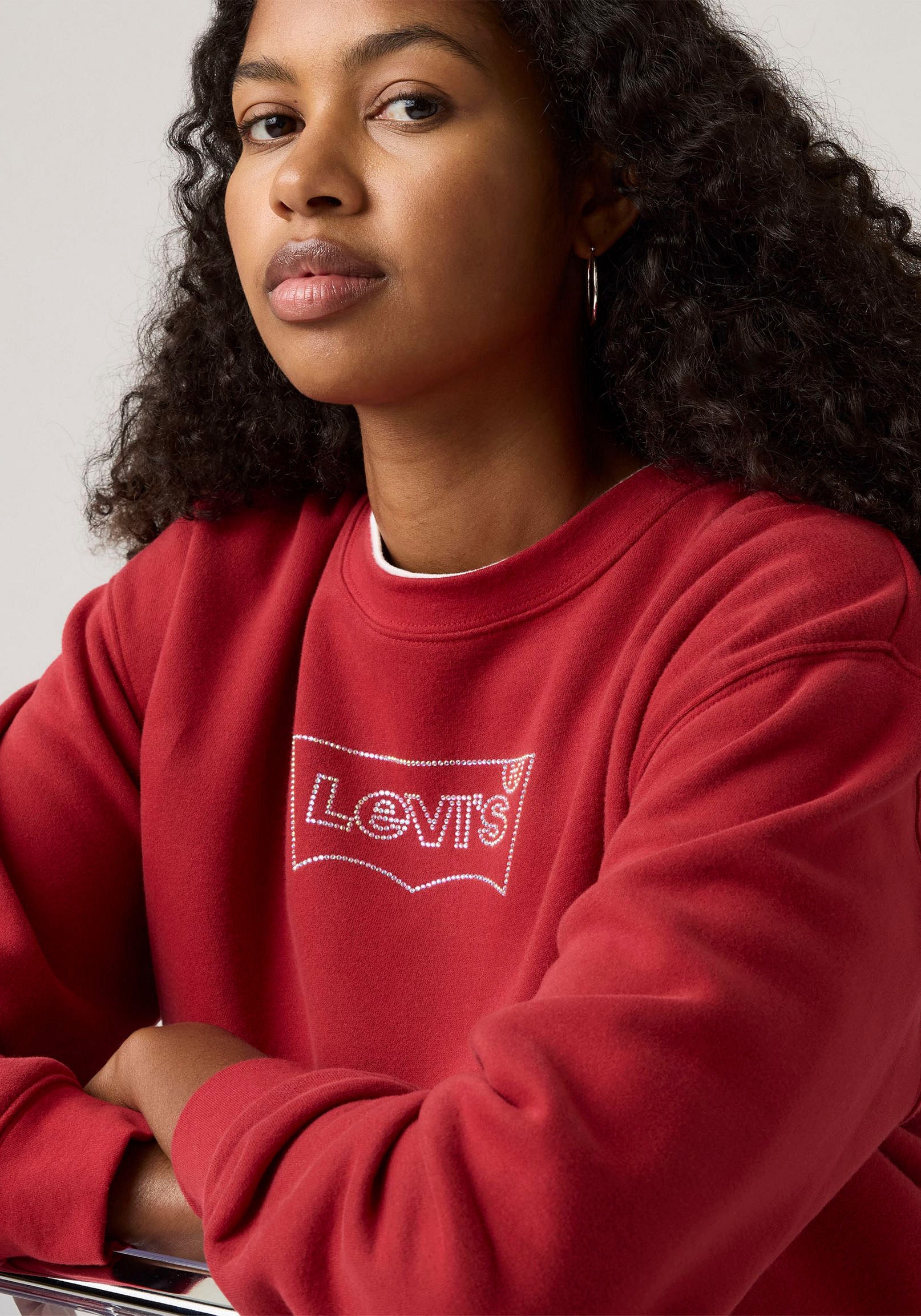 Levi's® Sweatshirt »GR EVERYDAY CREW«, mit winterlichem Logoprint
