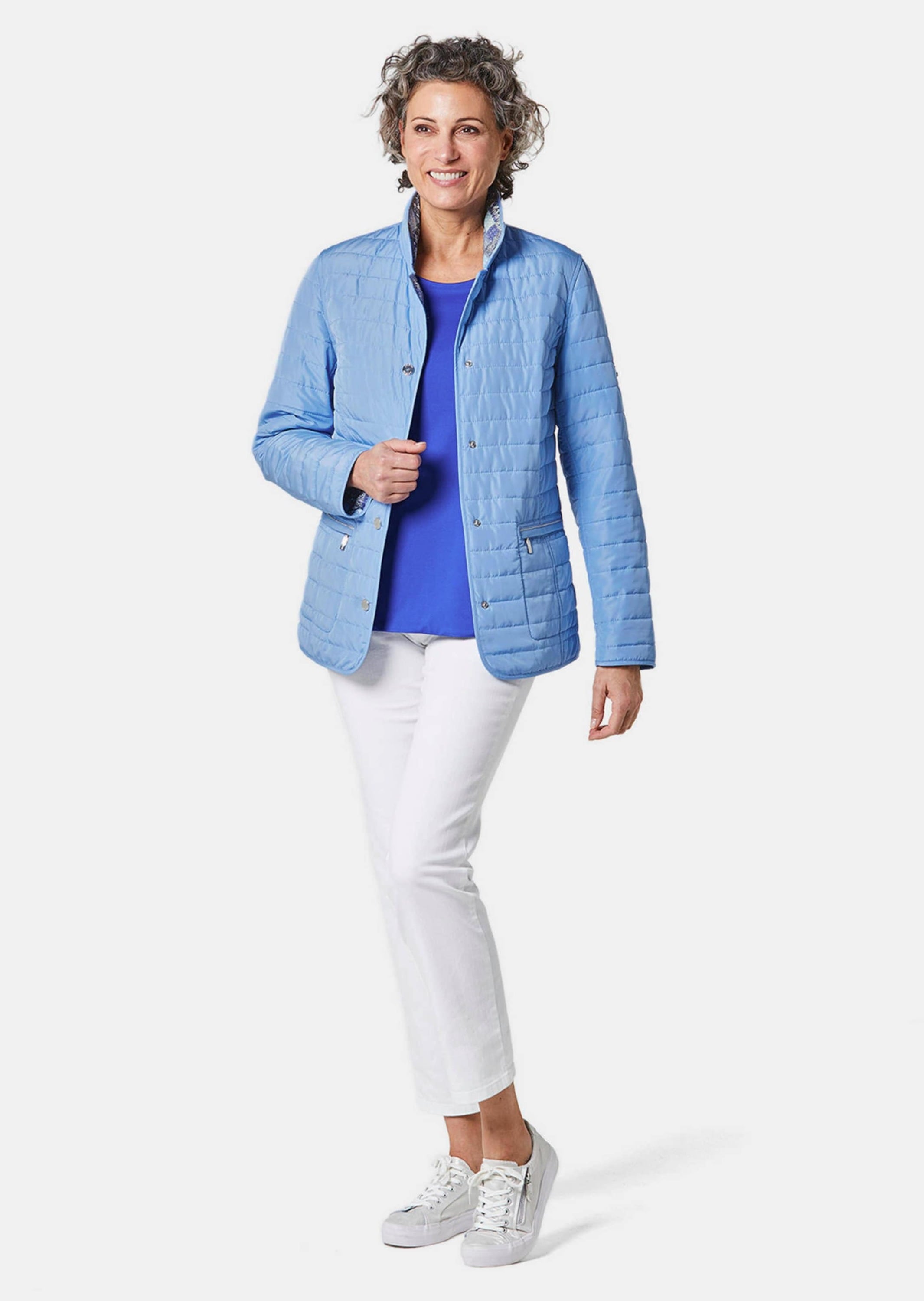 GOLDNER Steppjacke »Kurzgröße Leichte Druck-Steppjacke zum wenden«