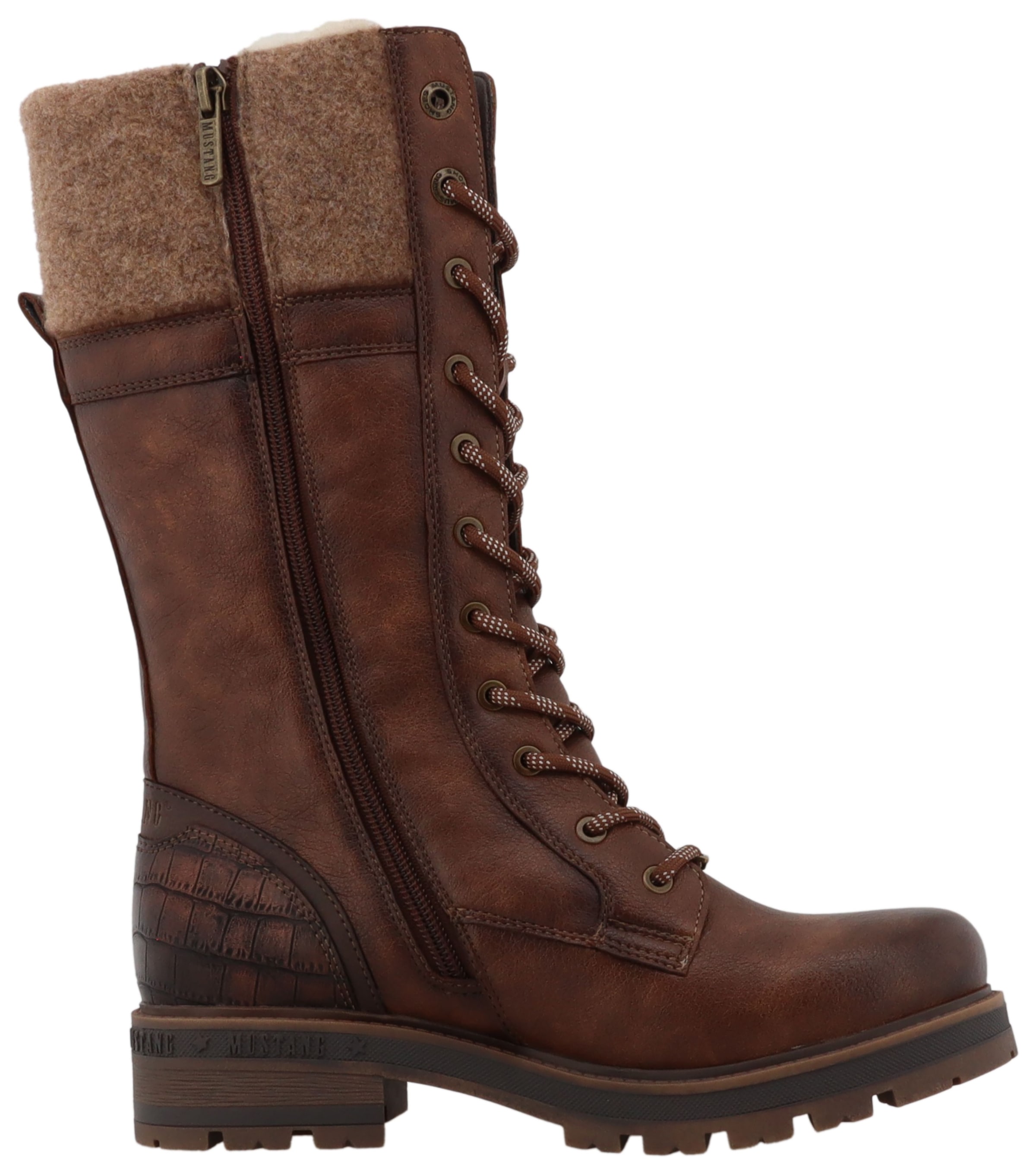 Mustang Shoes Winterstiefel »Darleen«  Schnürstiefel mit Reißverschluss
