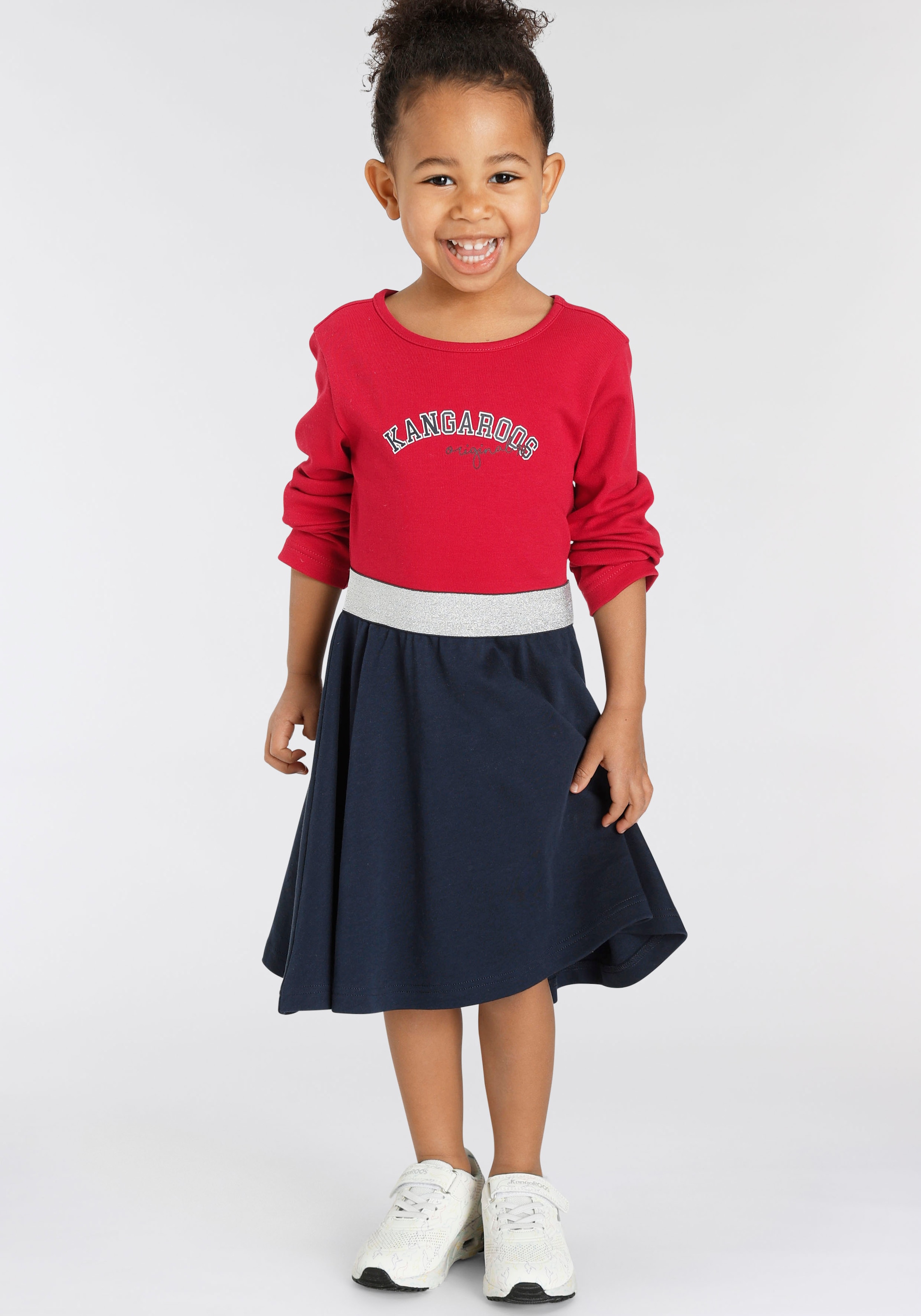 Jerseykleid »Kleine Mädchen«, mit elastischem Glitzerband